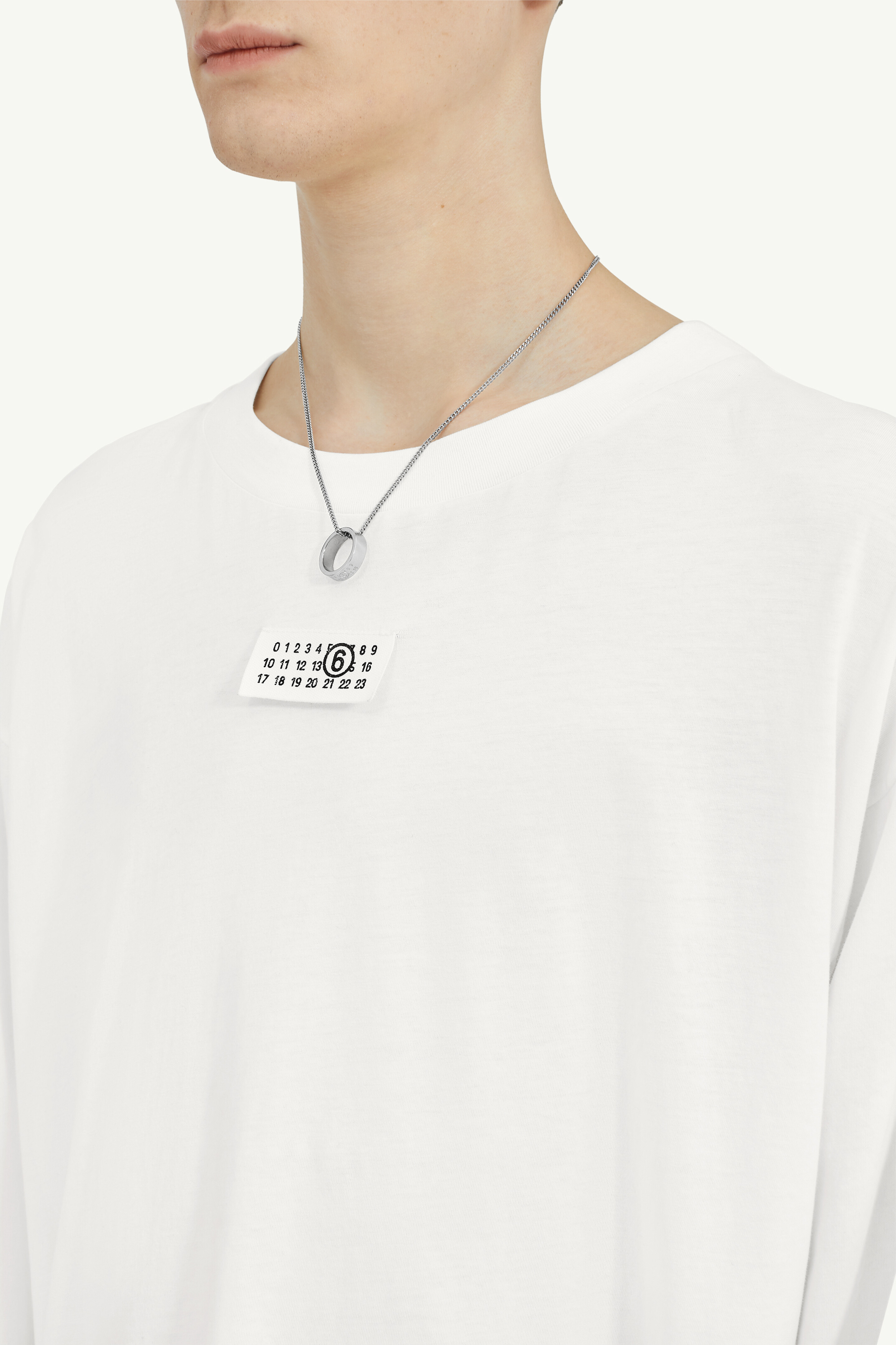 Maison Margiela 長袖 Tシャツ 2020年 50サイズ White Cotton Round-neck Top | Maison Margiela