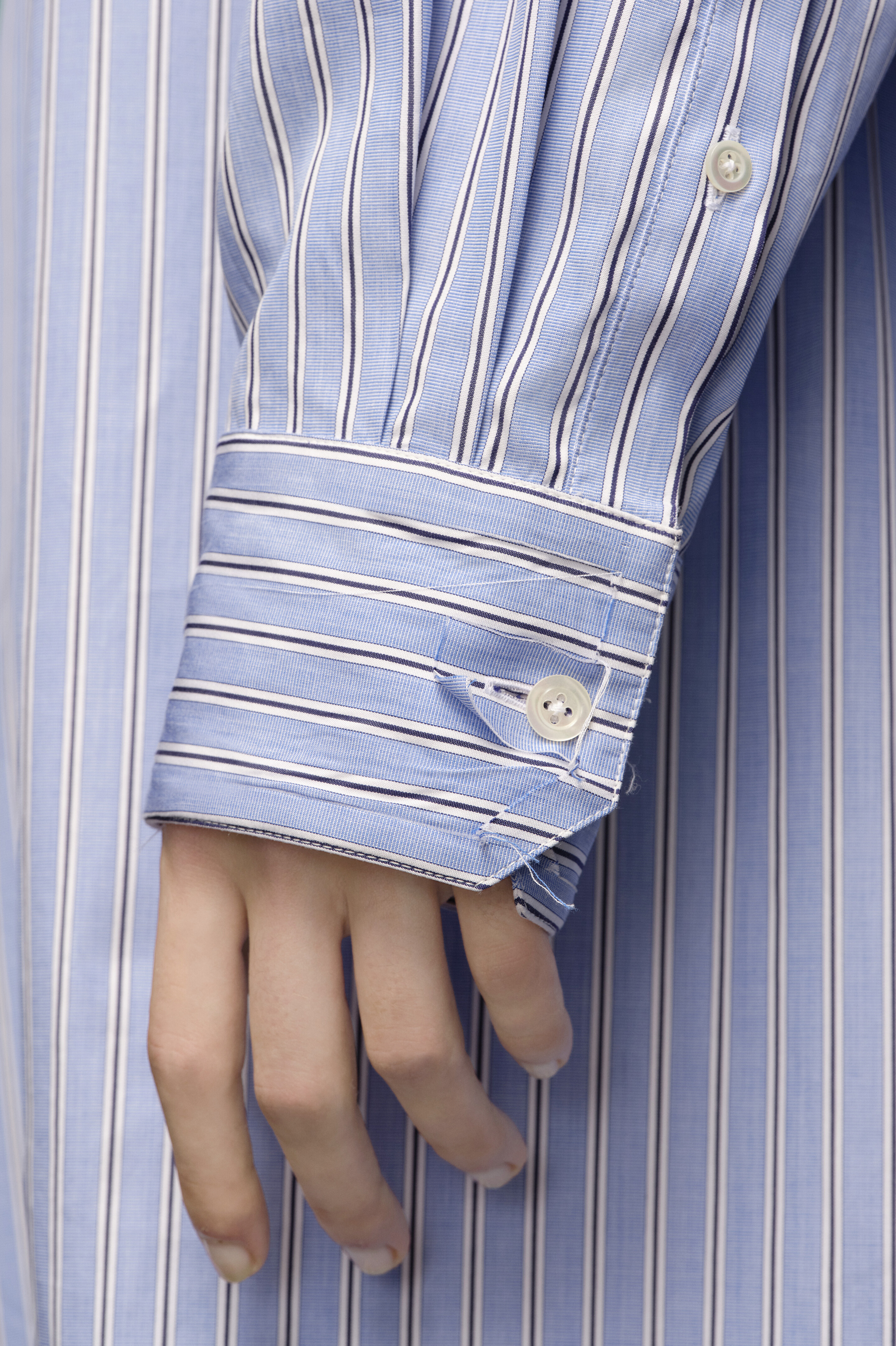 Mens Oxford Shirt - Blue Stripes | Maison Margiela