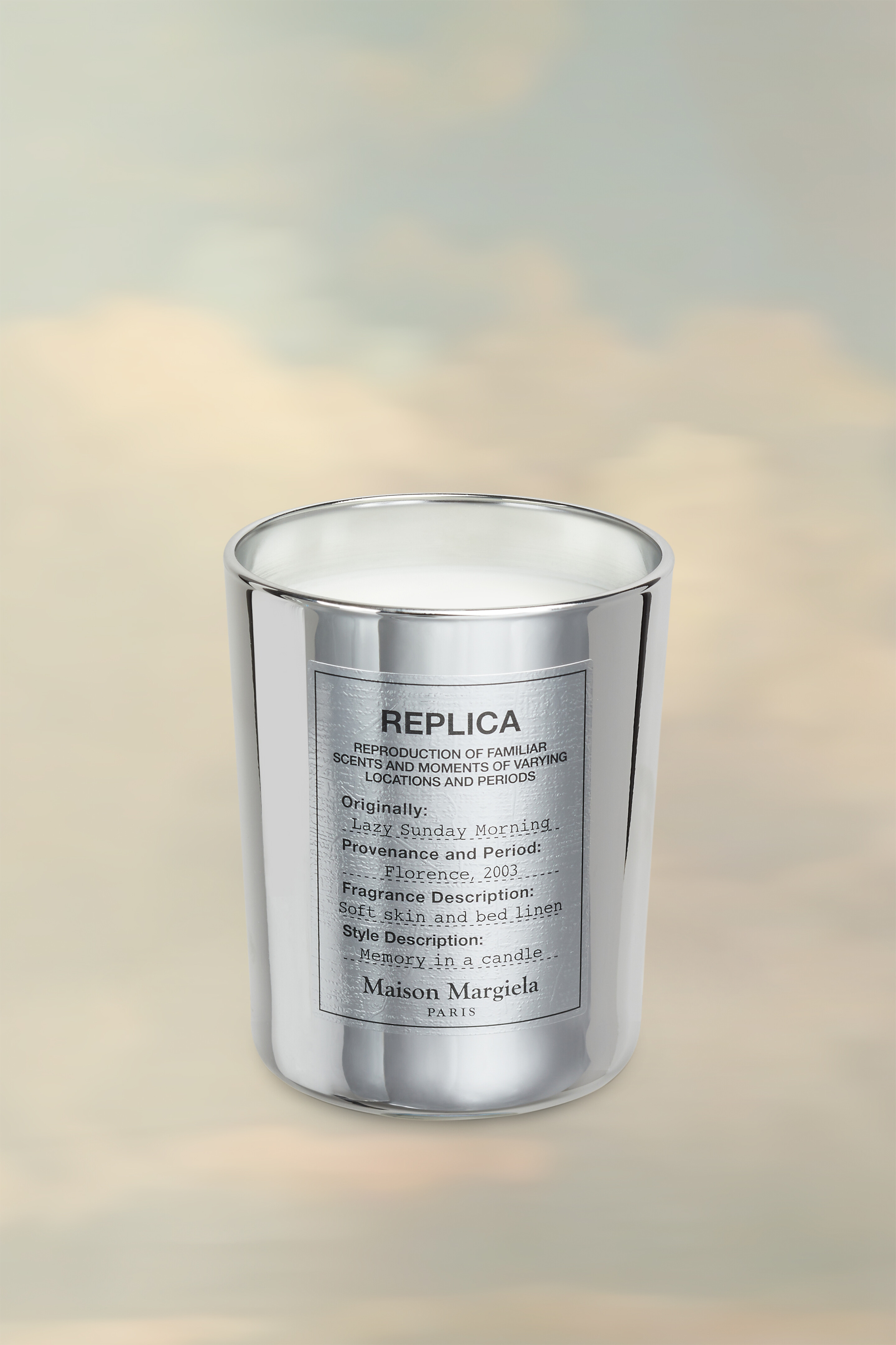 Replica Lazy Sunday Morning candle