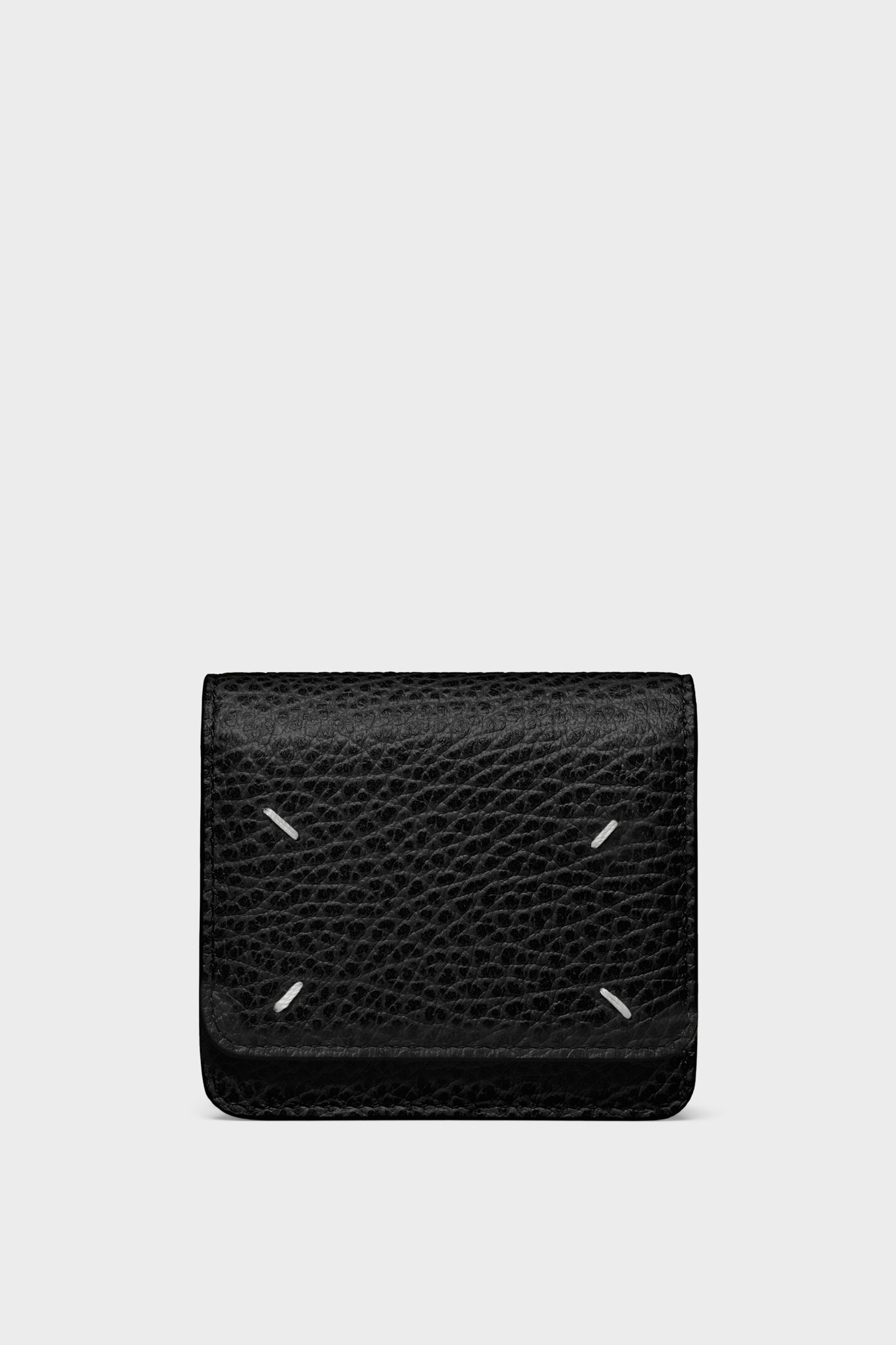 Maison Margiela ブラックレザー ウォレットチェーン Maison Margiela WALLET ON CHAIN SMALL（ウォレットチェーン