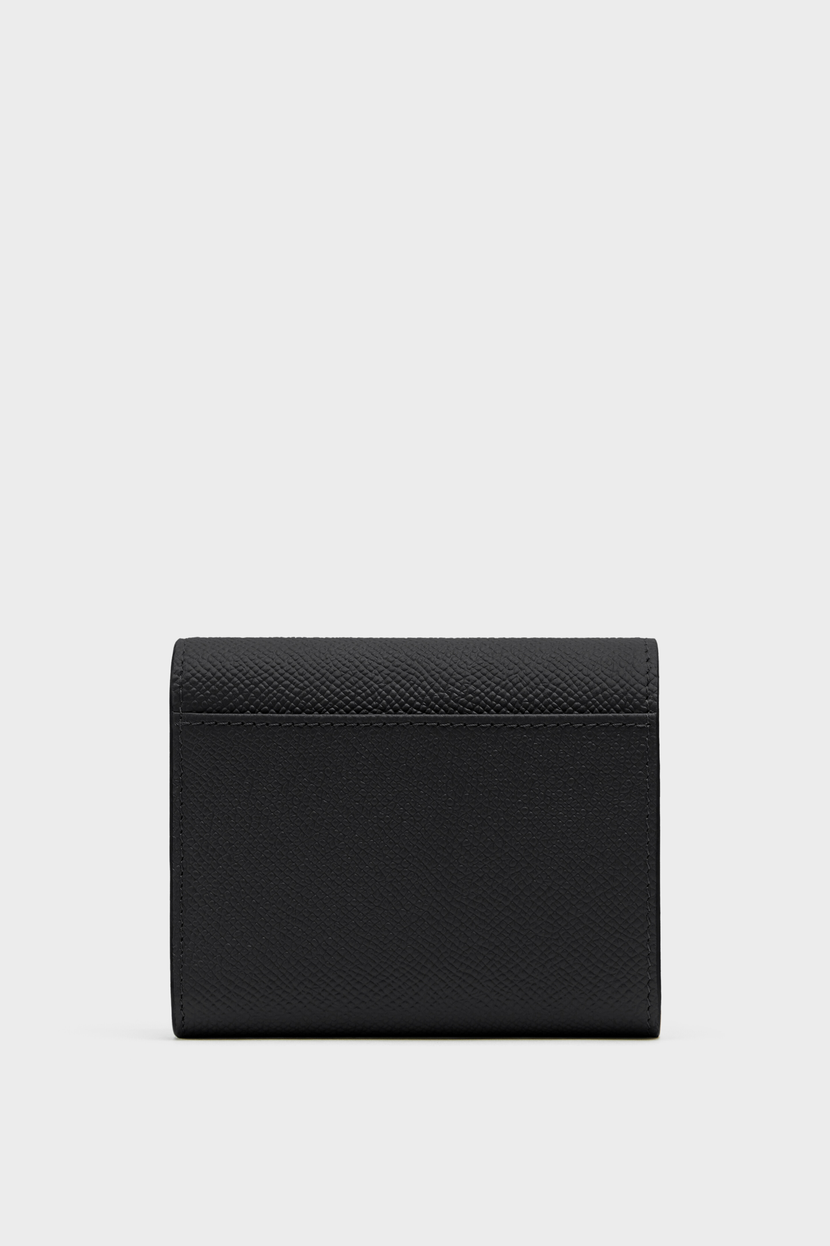 Black Leather Four Stitches Wallet | Maison Margiela