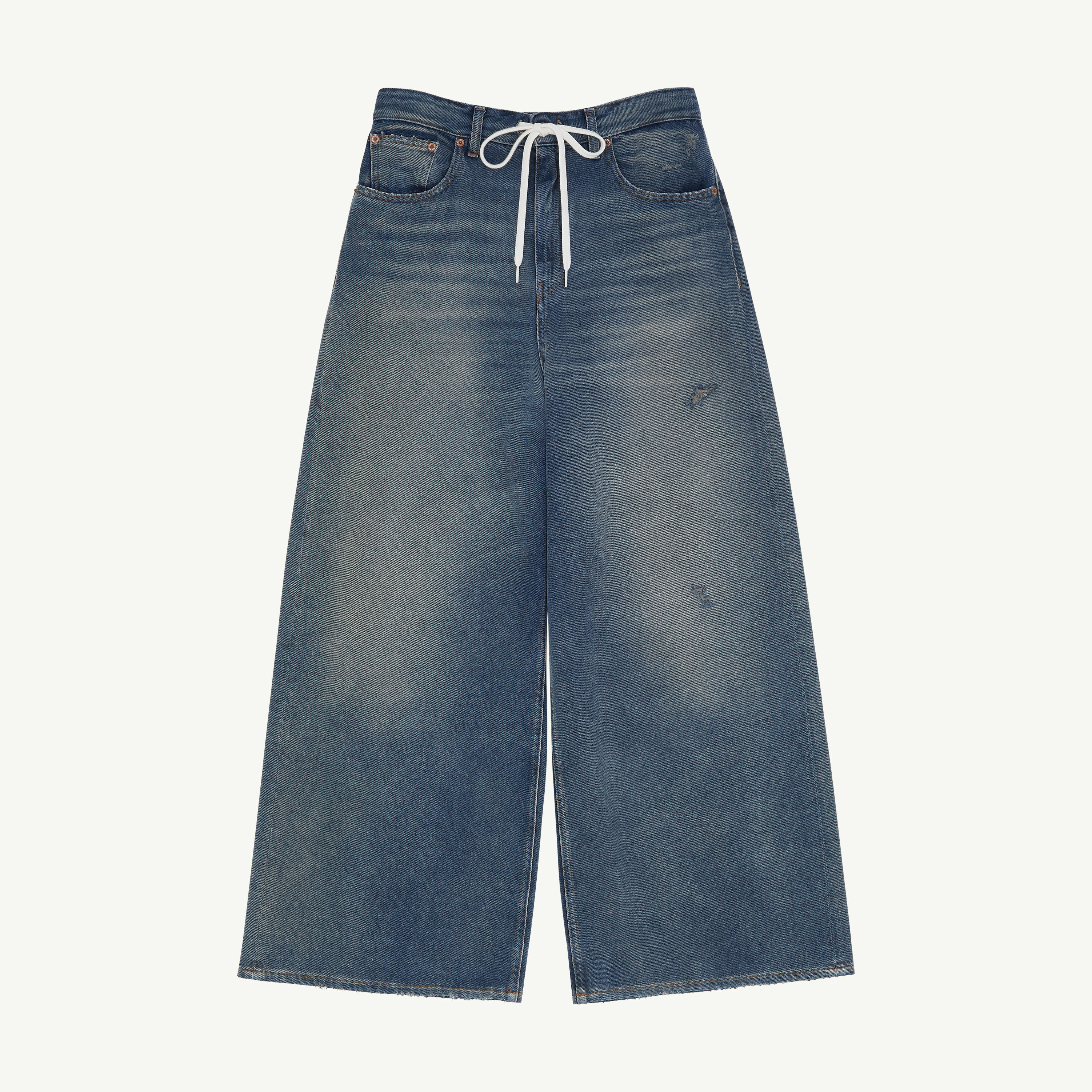 Blue Drawstring jeans | MM6 Official