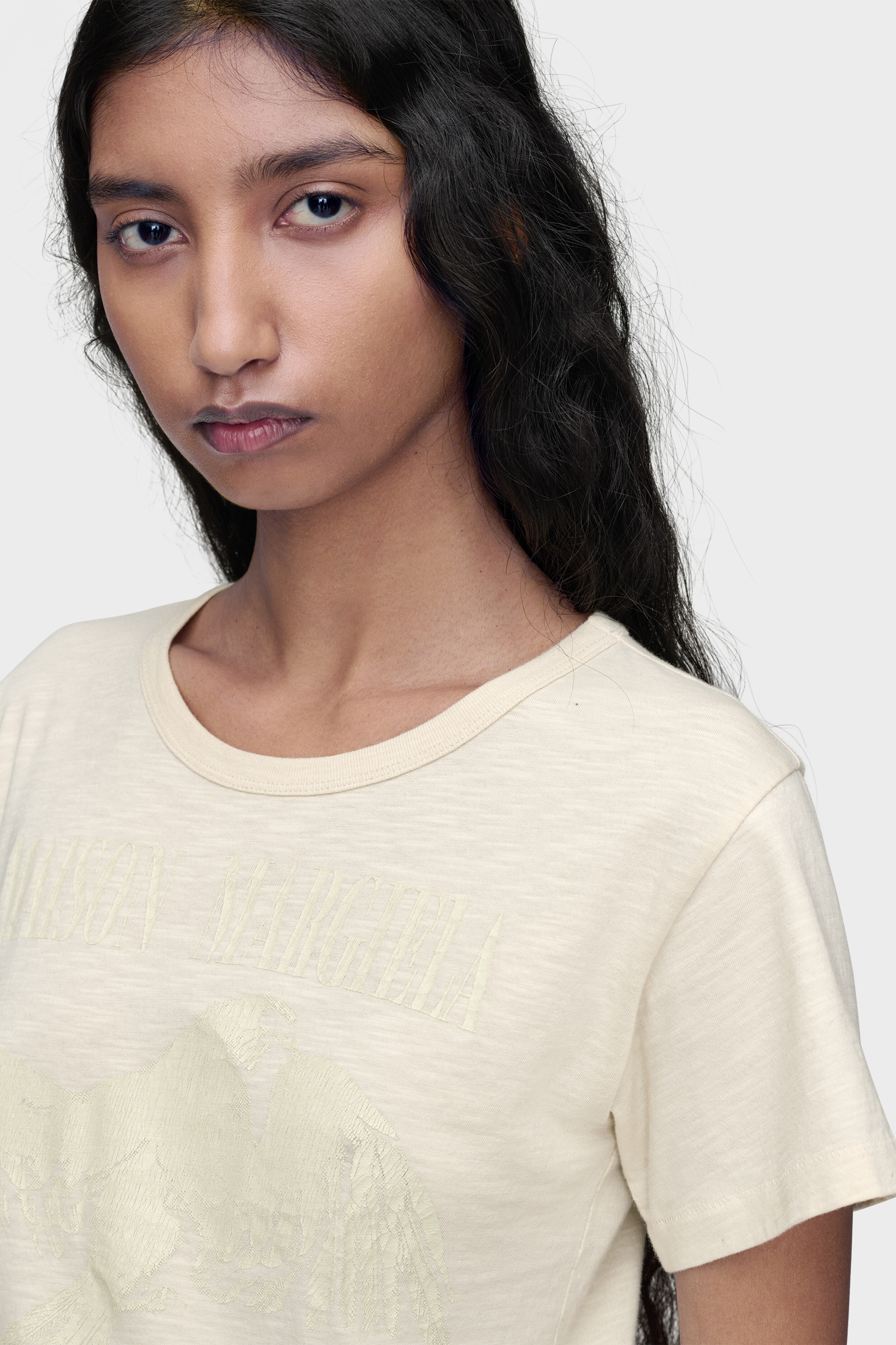 Cream Cotton T-Shirt | Maison Margiela Official