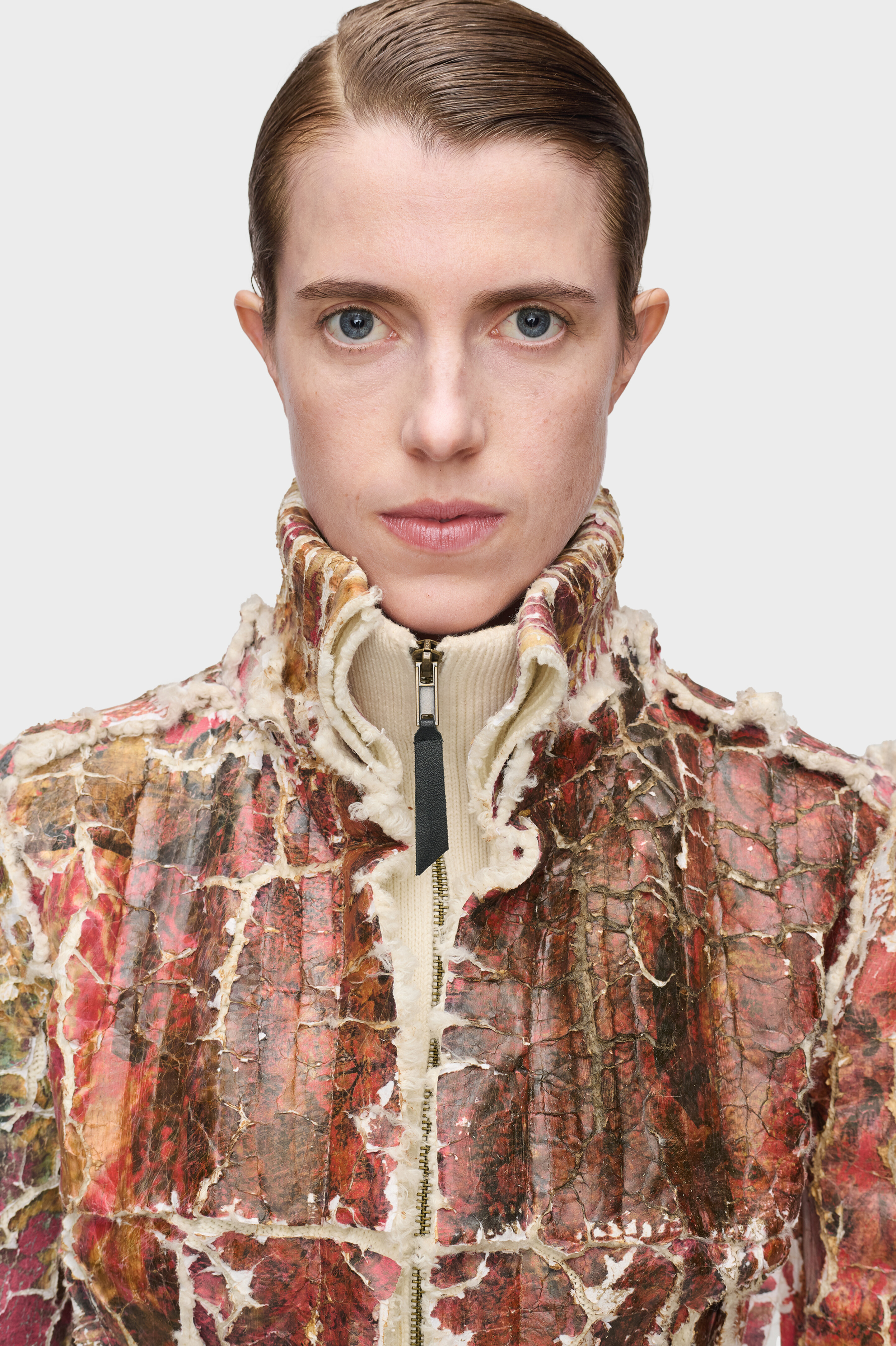 Multicolor Fragmented Floral Zip-Up Jacket | Maison Margiela Official