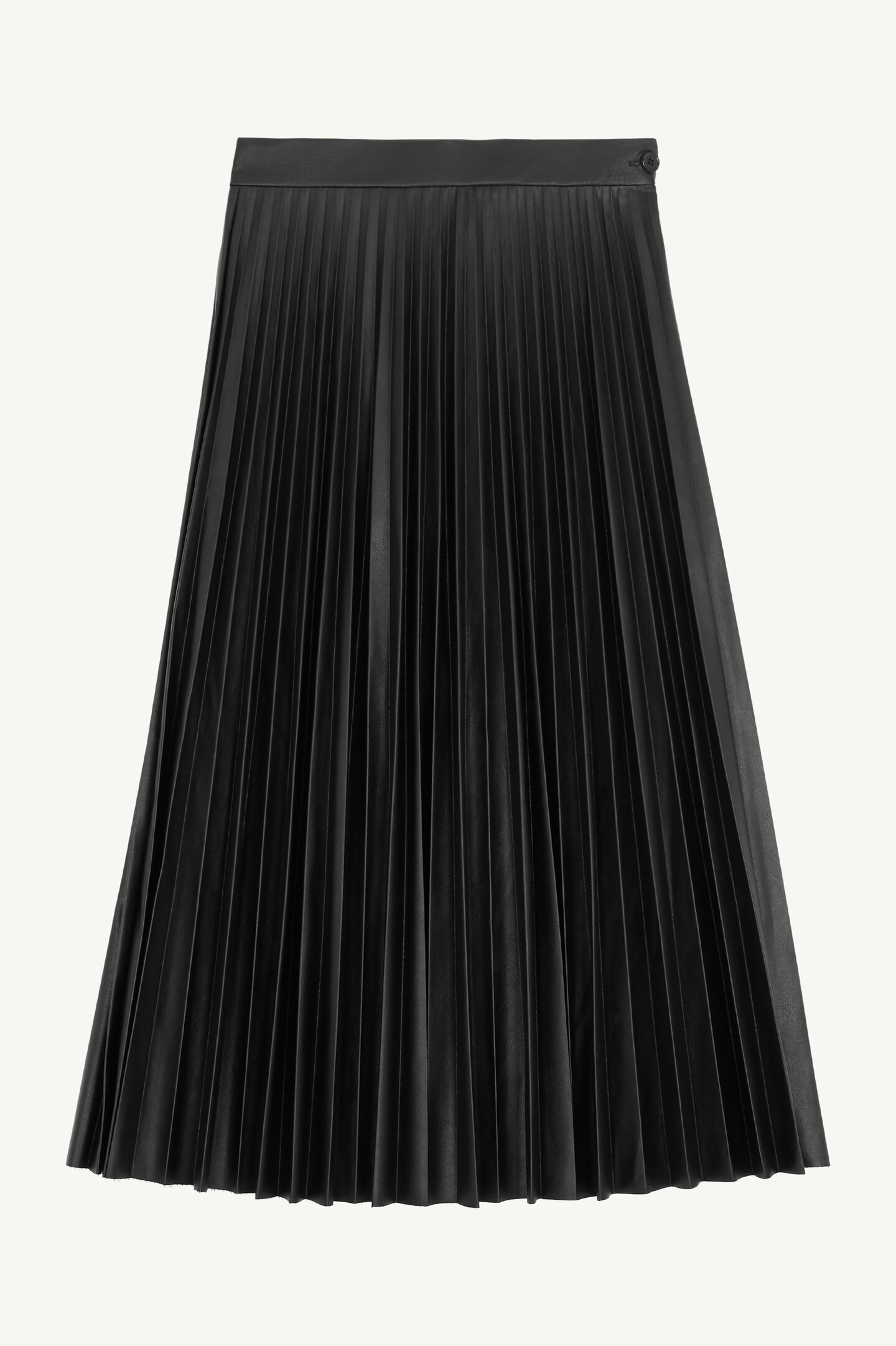 Black High Waisted Leather Midi Skirt | Maison Margiela