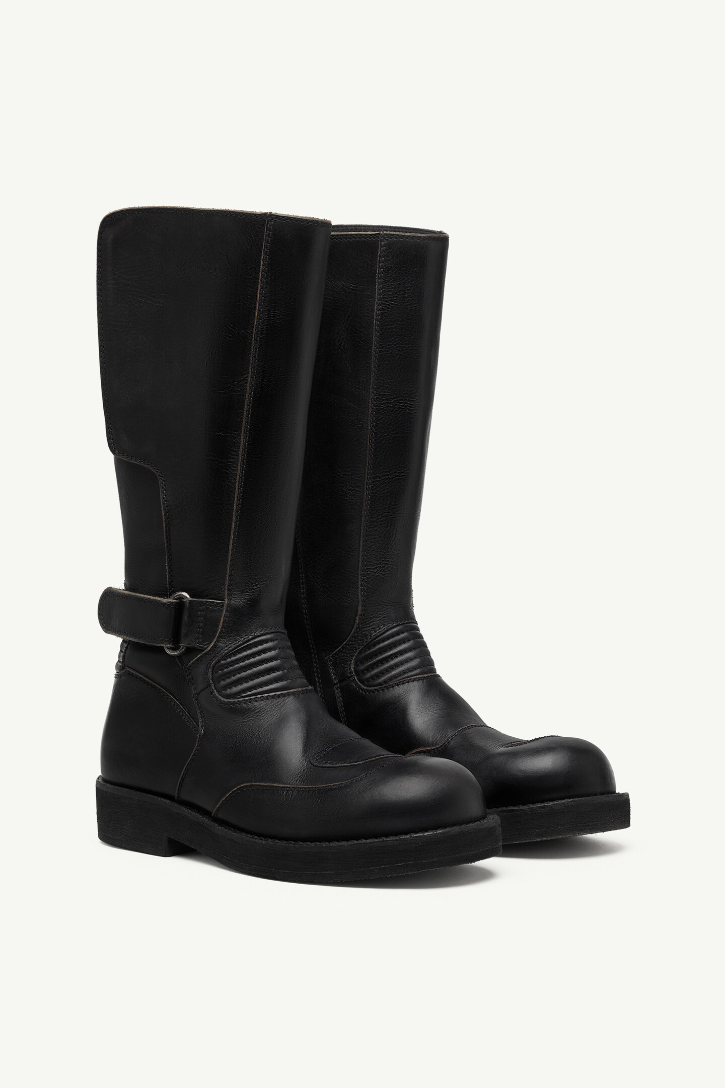 Men's Calf Leather Biker Boots | MM6