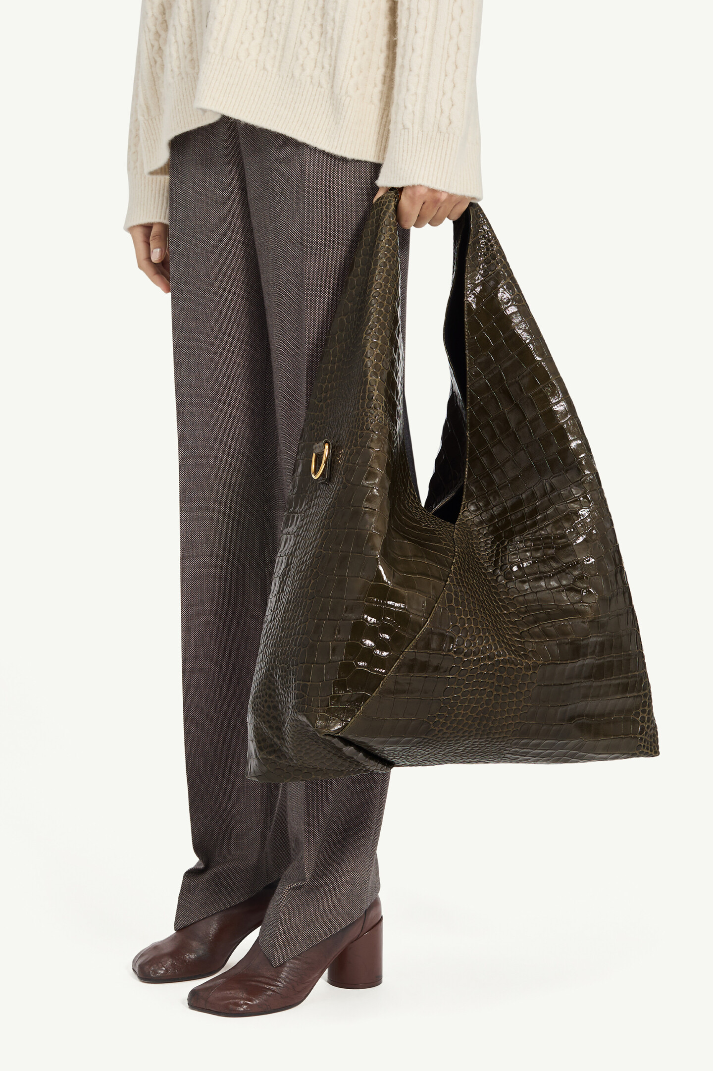 Green Oversized New Japanese Bag | MM6 Official