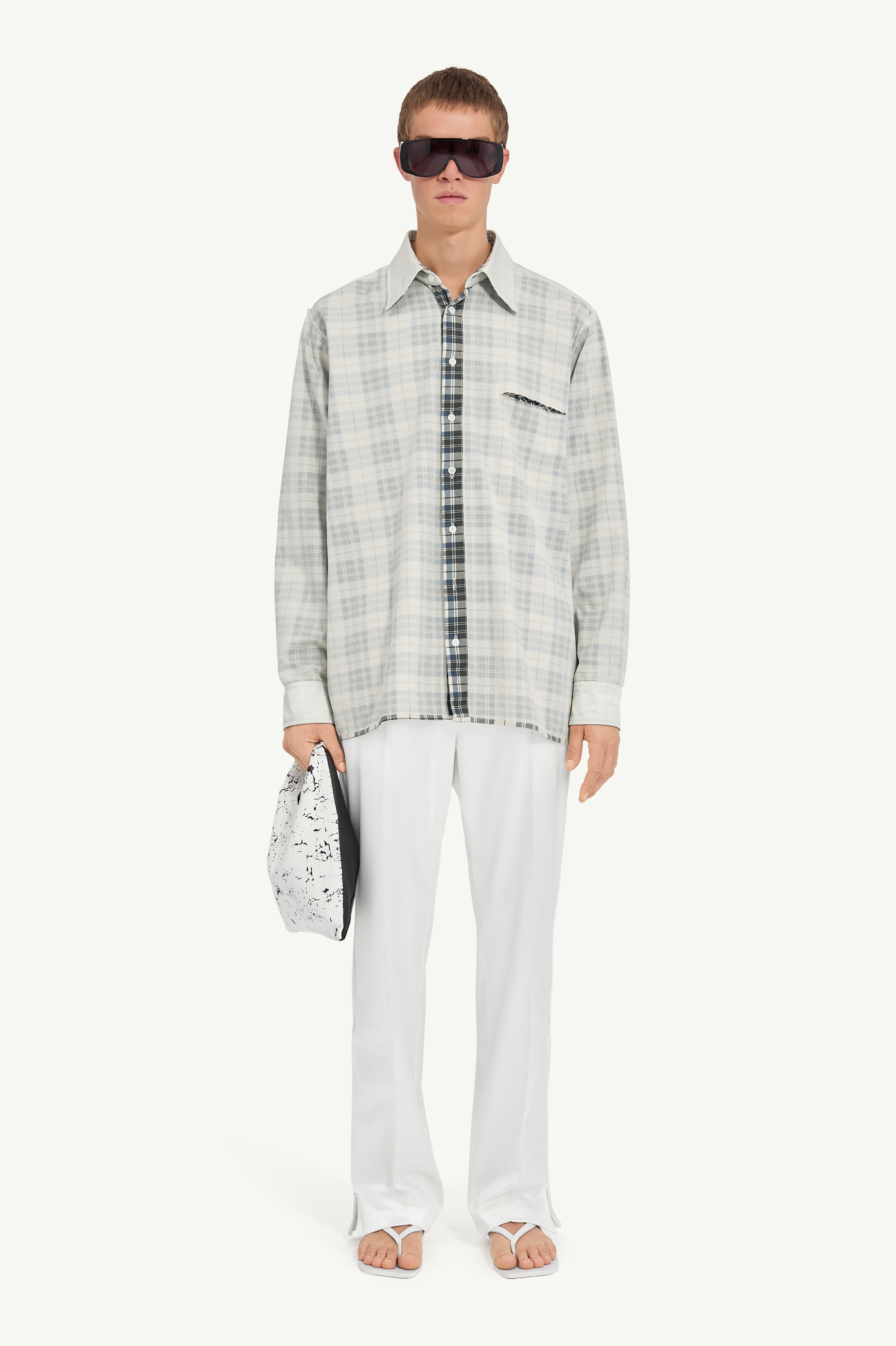 maison margiela Chemise à carreaux