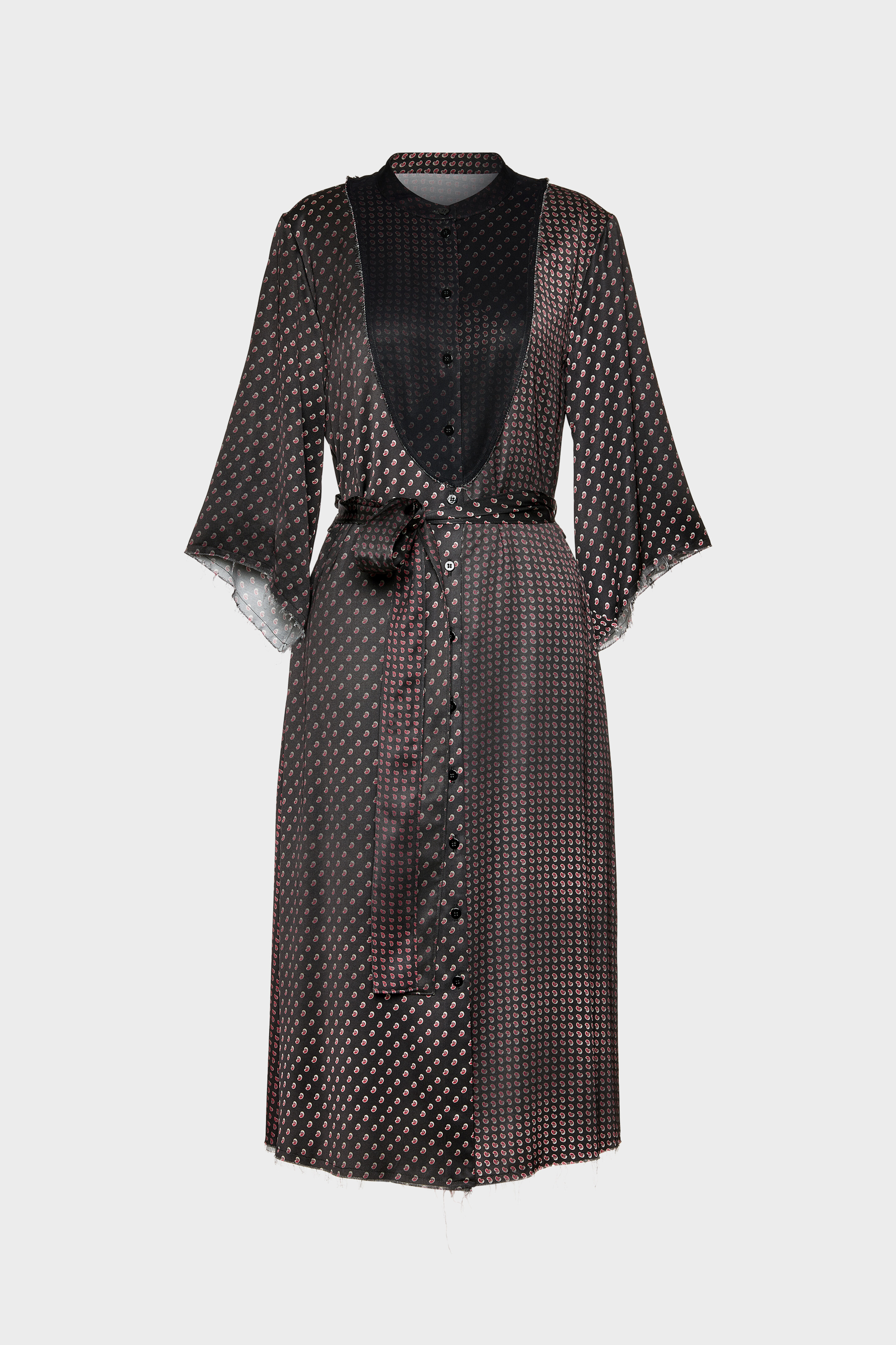 Printed Midi Shirt Dress