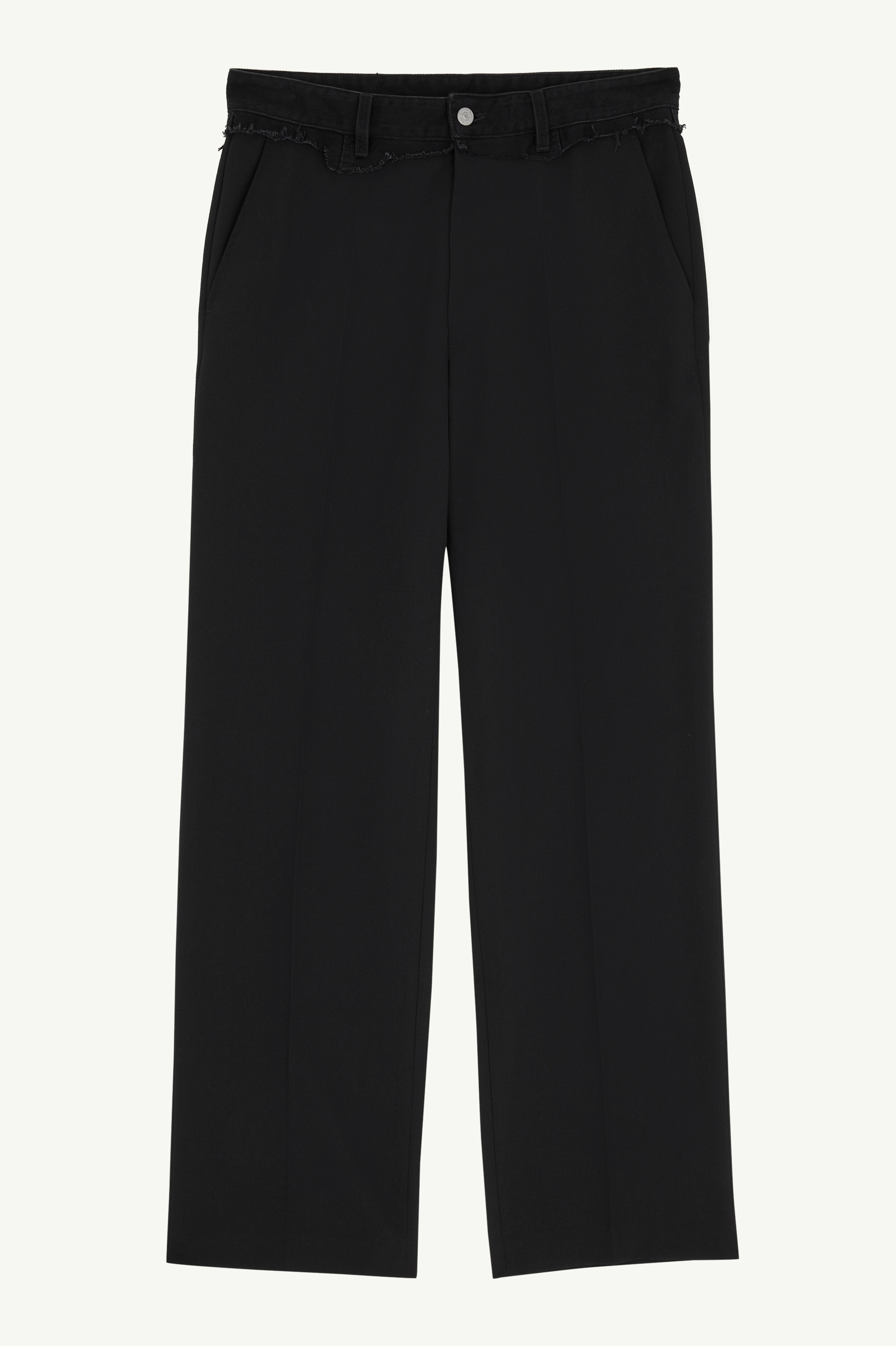 Replaced waist wool trousers