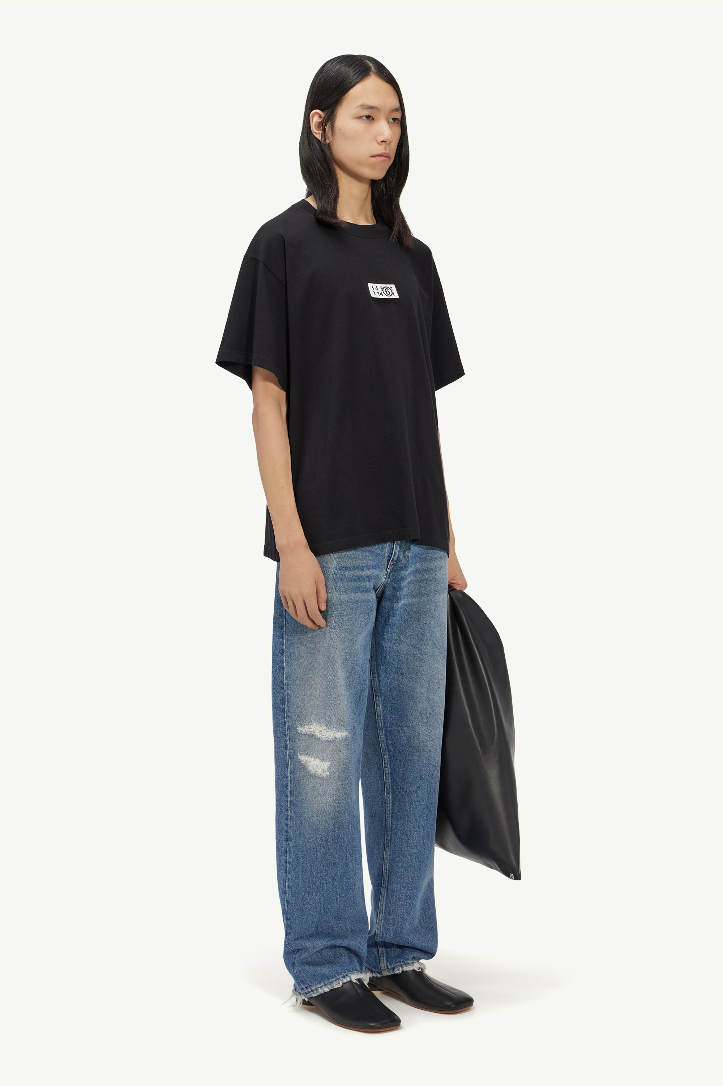 Zoom Logo Oversized T-Shirt For Men | MM6 - Maison Margiela