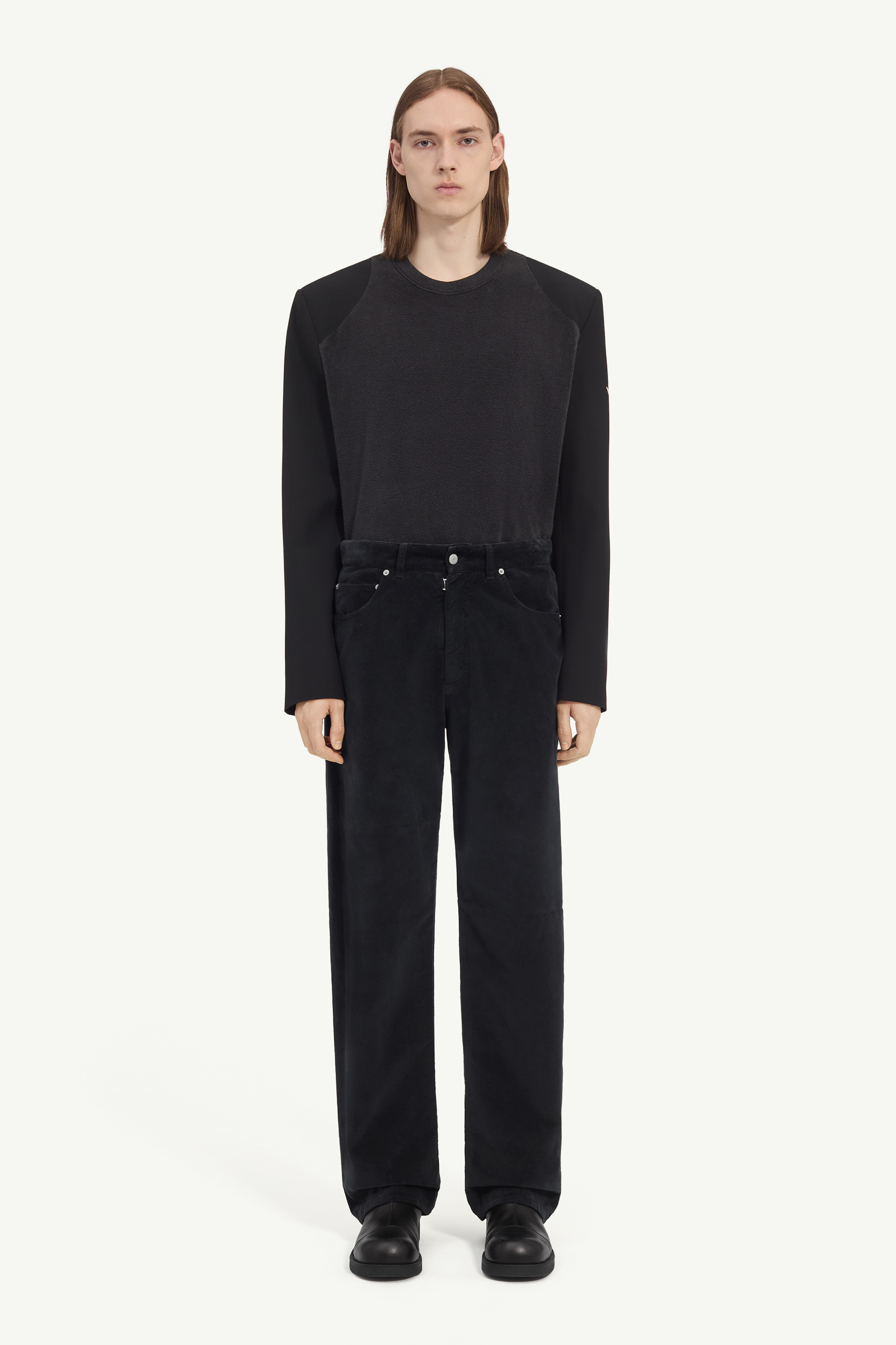 Pantalon surteint en moleskine