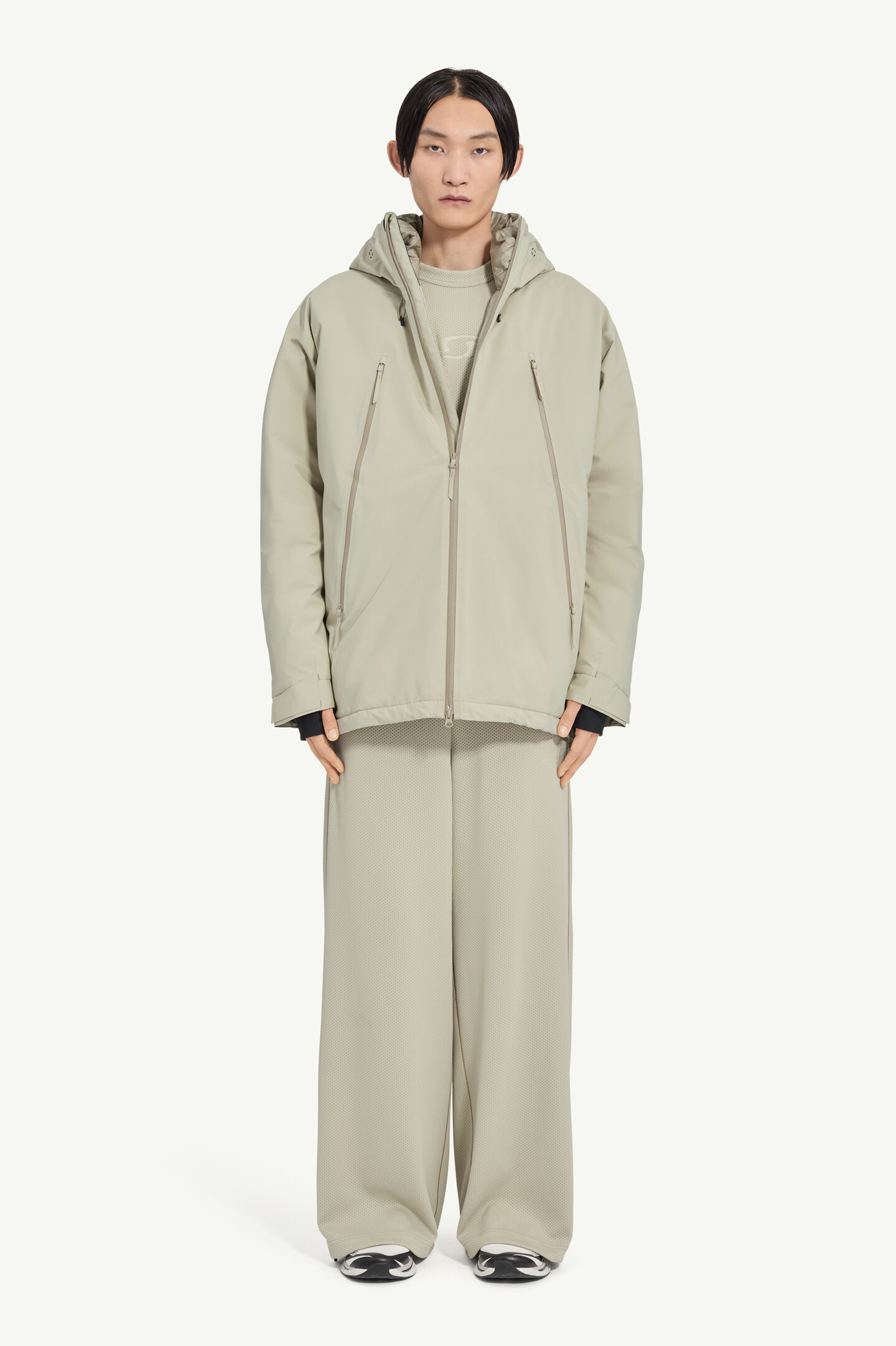 Gray MM6 x Salomon technical jacket | MM6 Official