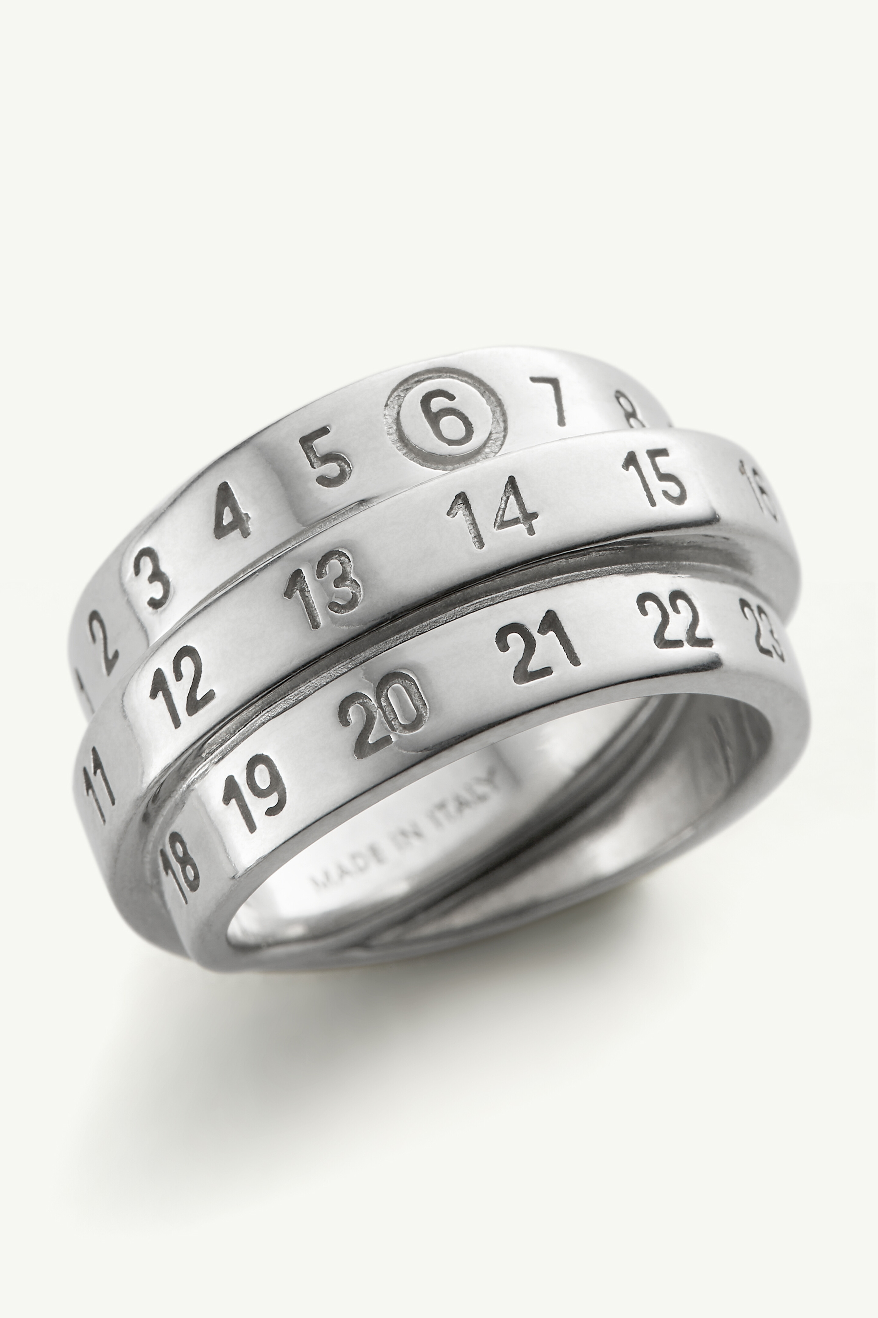 Women's Triple Logo Numeric Signature Ring | MM6