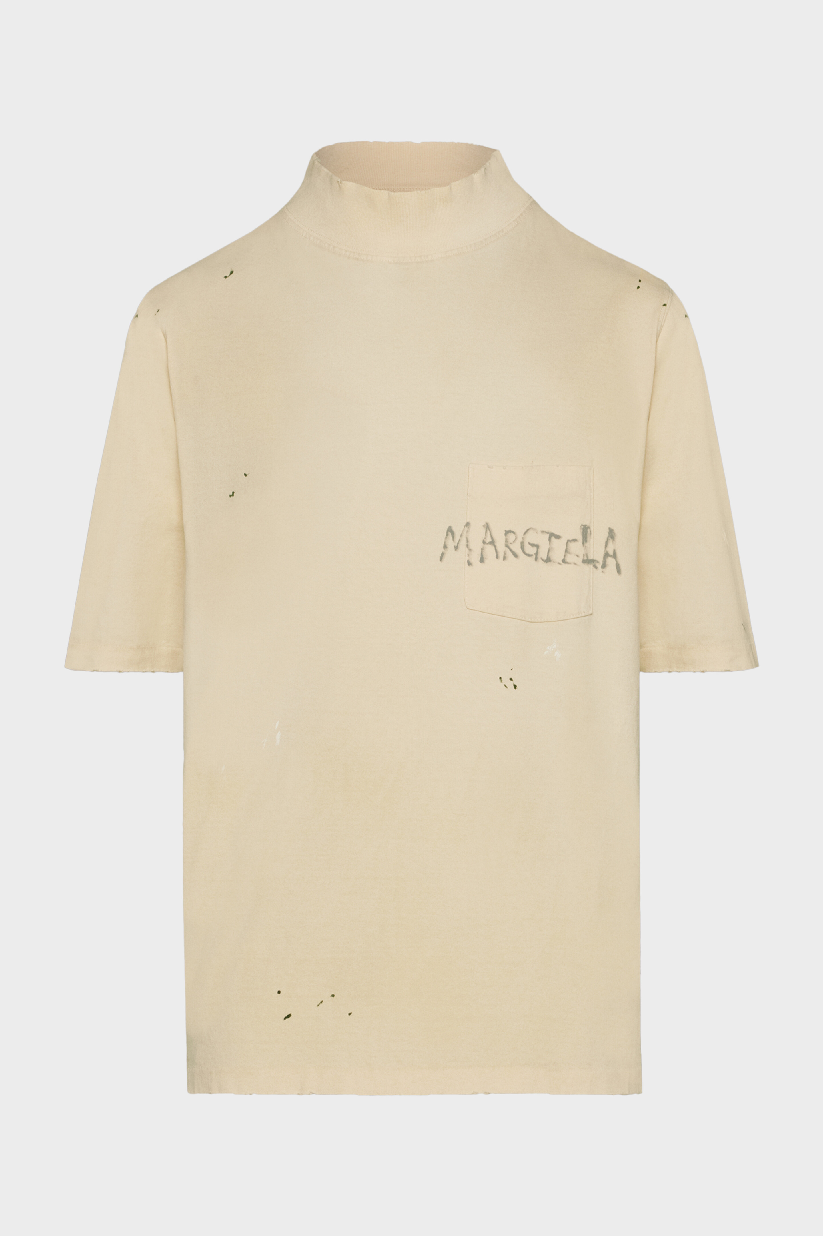 White Cotton Turtleneck T-Shirt | Maison Margiela
