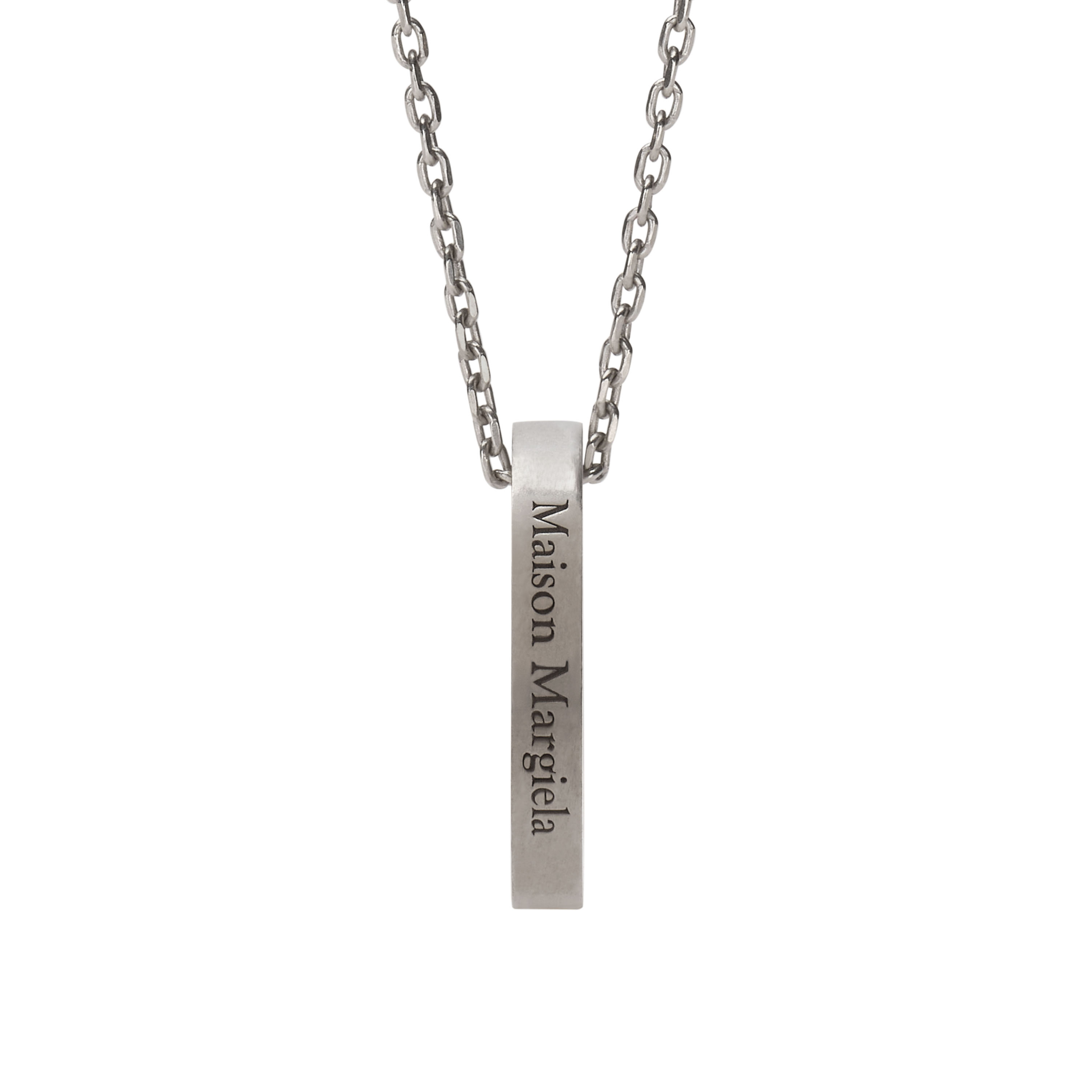 Polished palladio Logo ring necklace | Maison Margiela Official