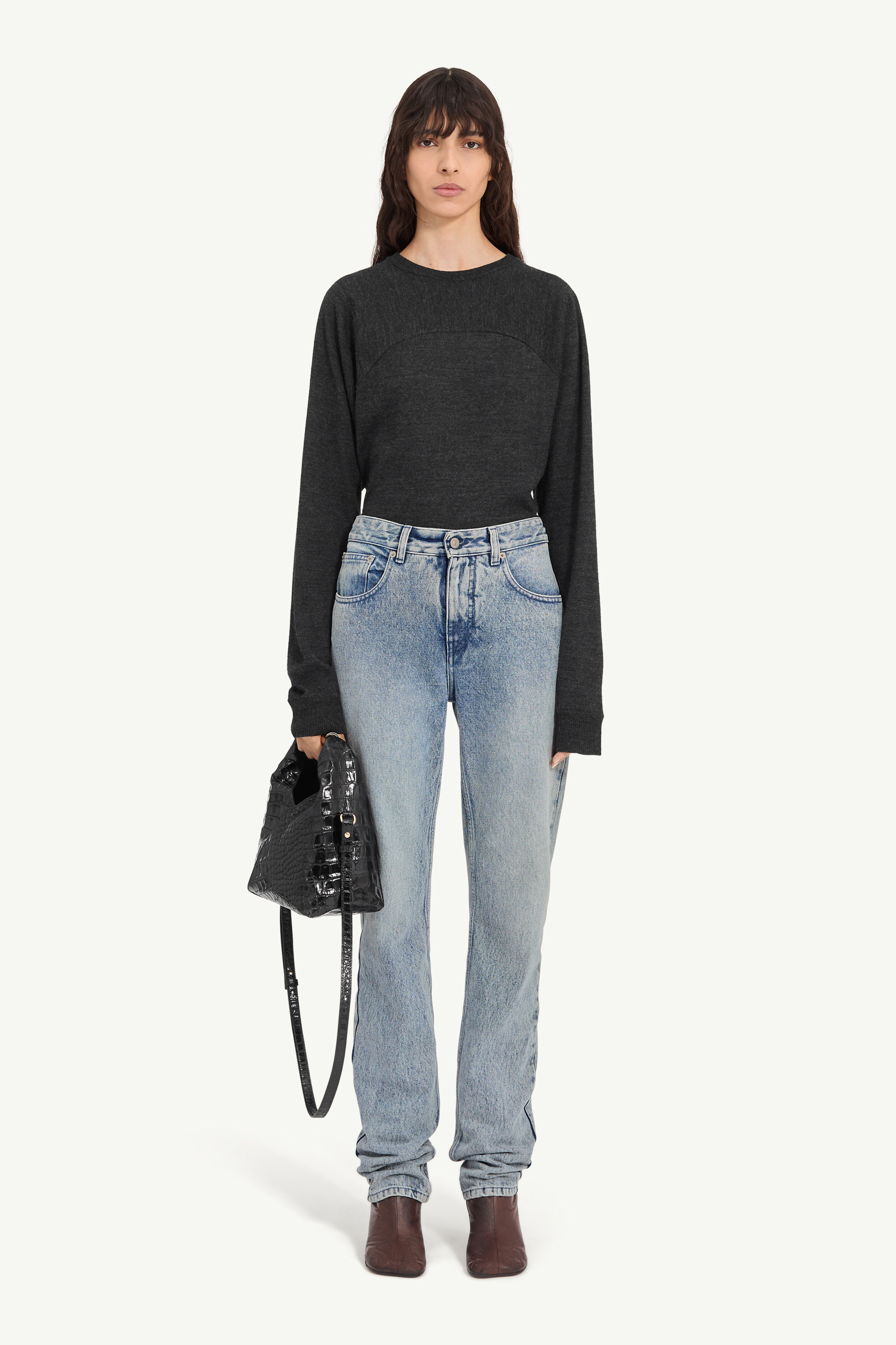 Straight-leg jeans