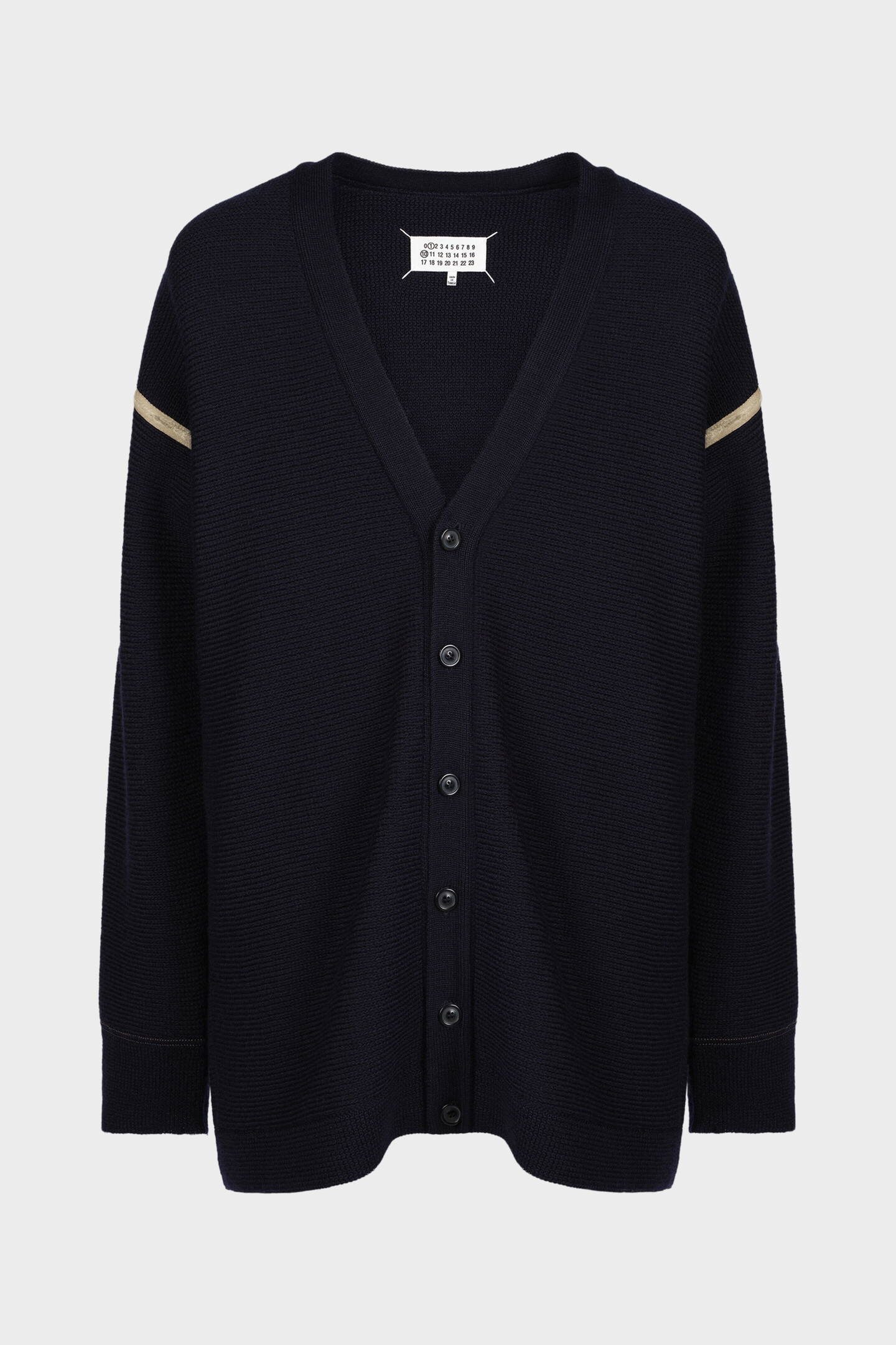 MaisonMargiela マルジェラ　エルボーパッチ カーディガン エルボー パッチ カーディガン ブルー | Maison Margiela公式