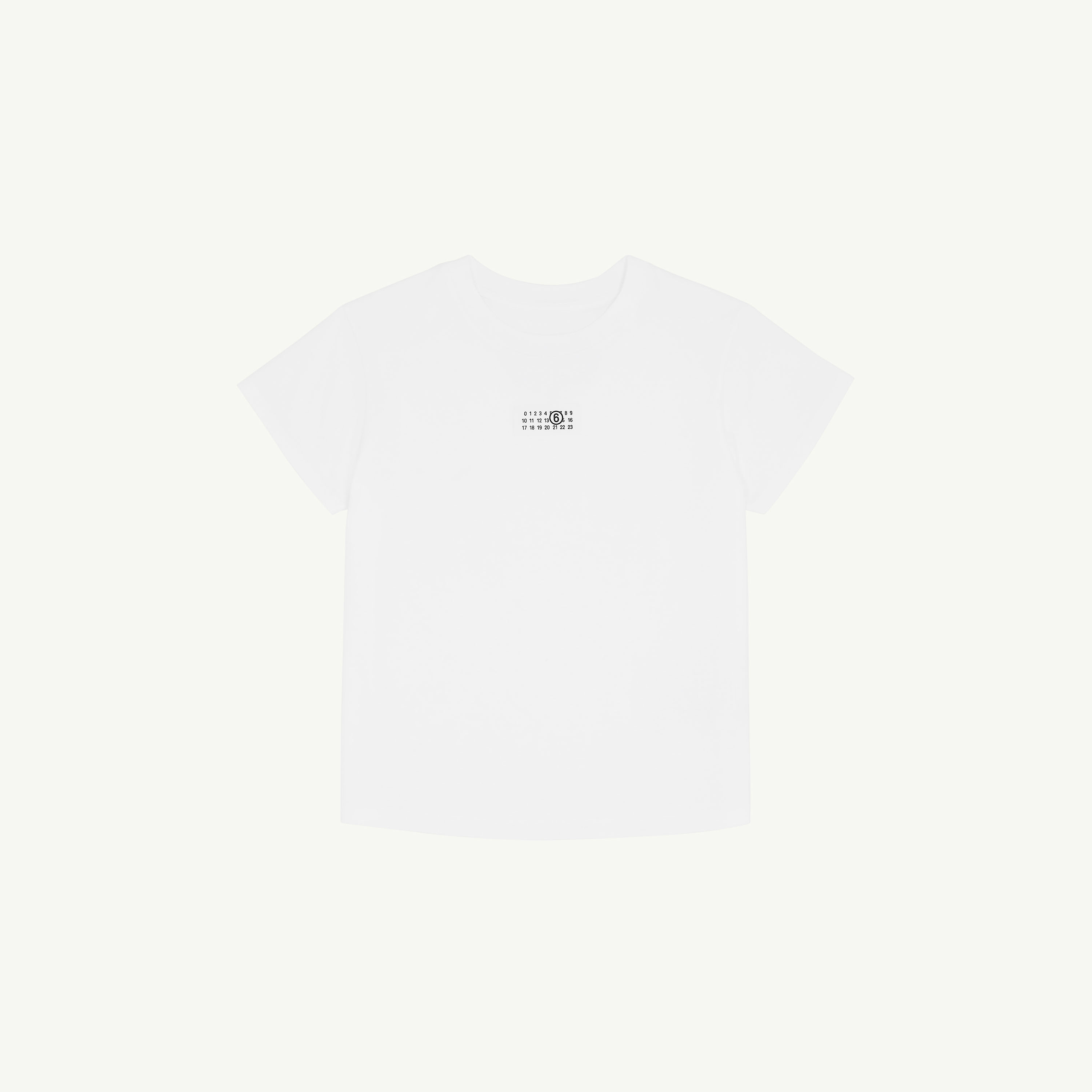 White Cotton Printed T-Shirt | Maison Margiela