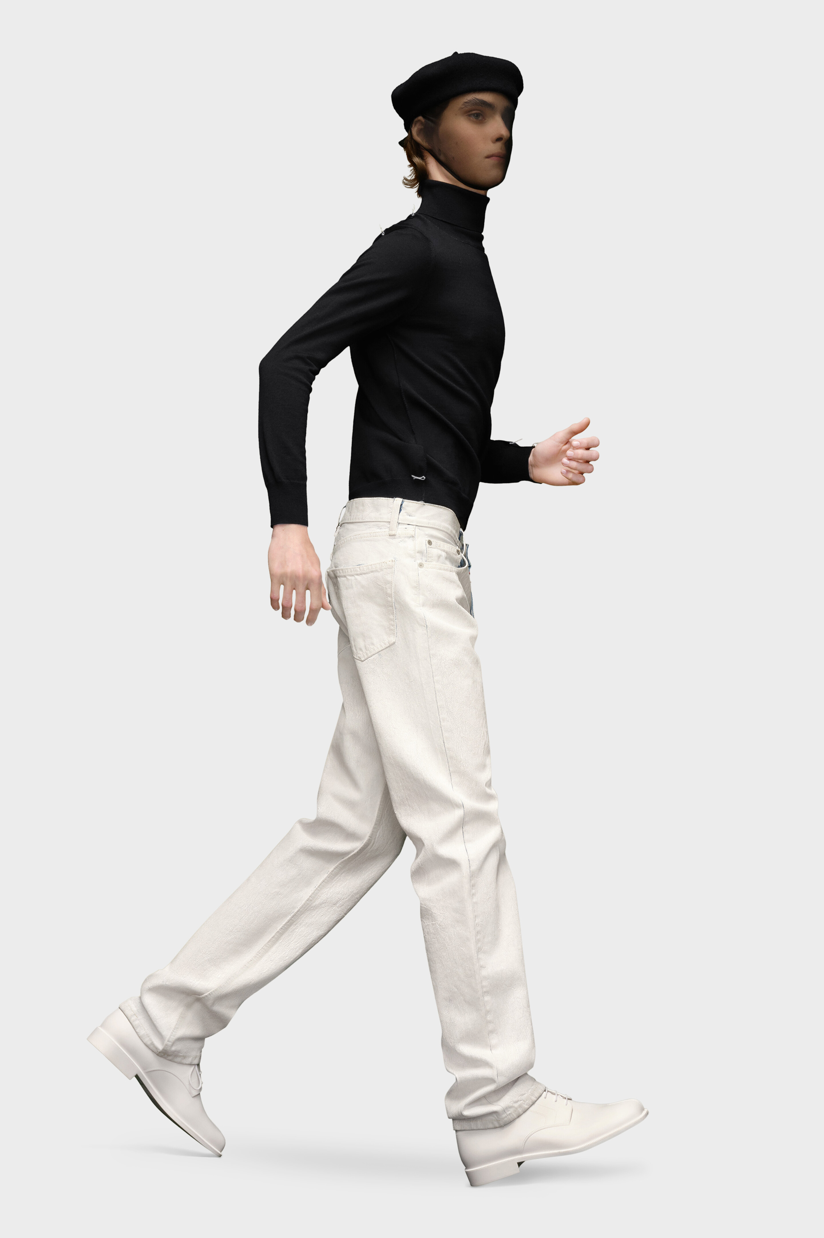 Margiela 白デニム y2k archive 00s White Mid-rise Straight-Leg Jeans | Maison Margiela