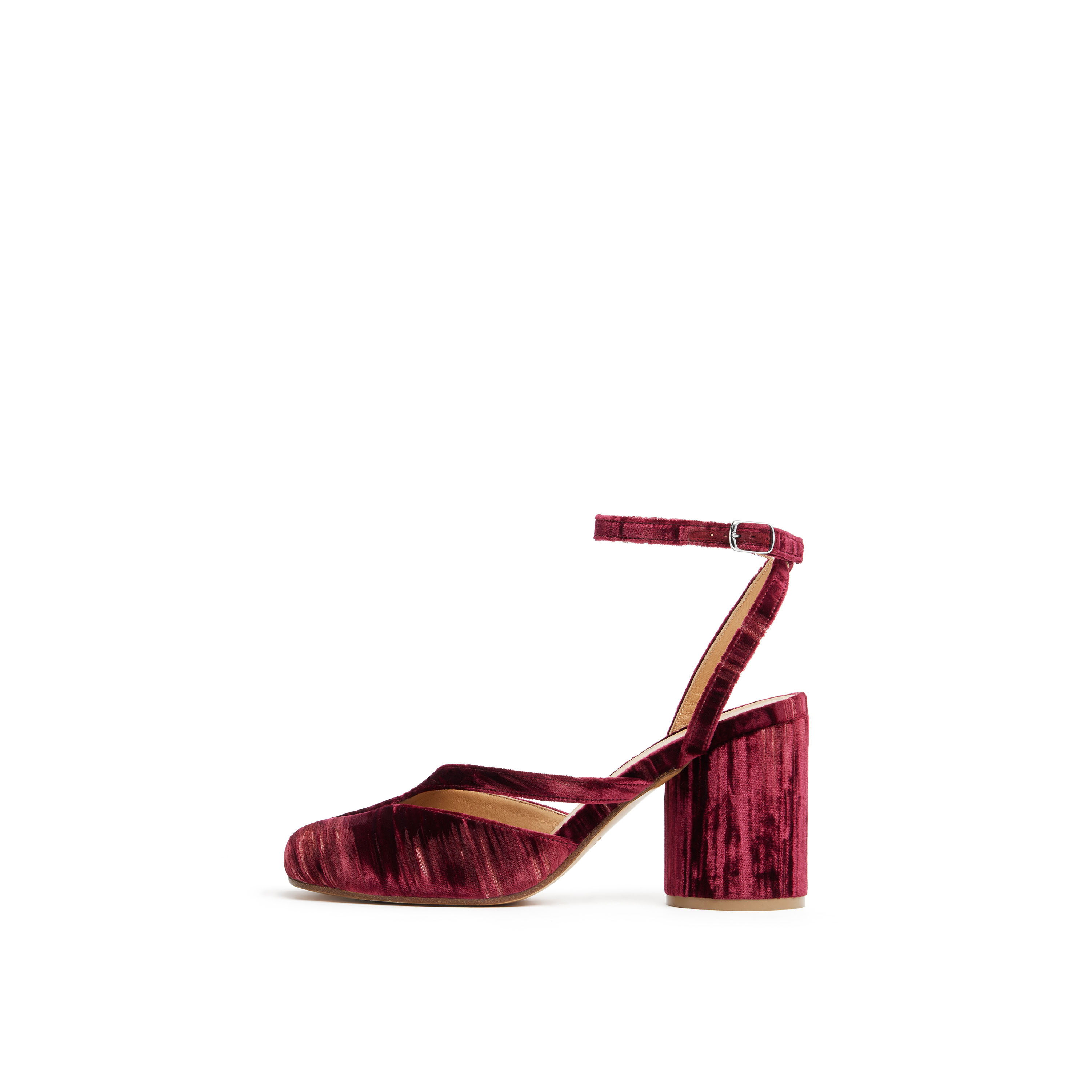 Women's Red Viscose Tabi Sandal Pump | Maison Margiela