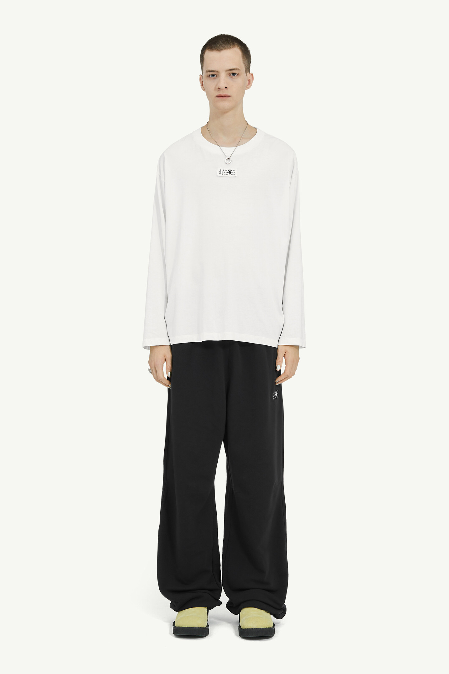 Maison Margiela ロンT White Cotton Long-sleeved T-Shirt | Maison Margiela