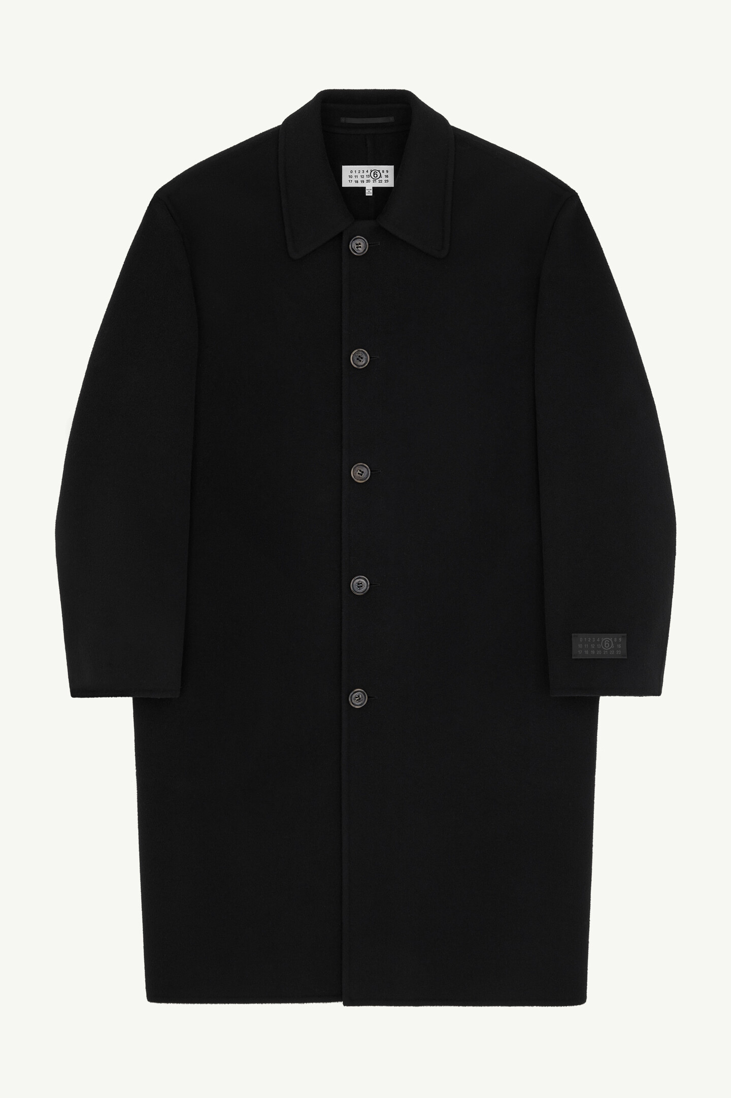 Black Wool coat | MM6 Official