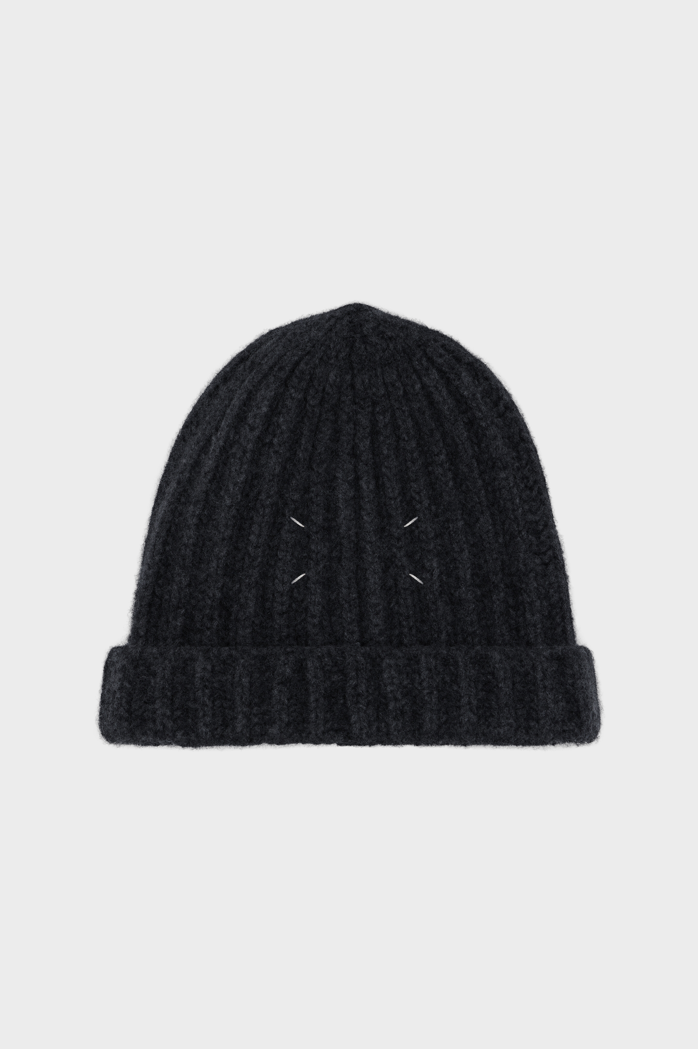 Black Felted Wool Beanie Hat | Maison Margiela