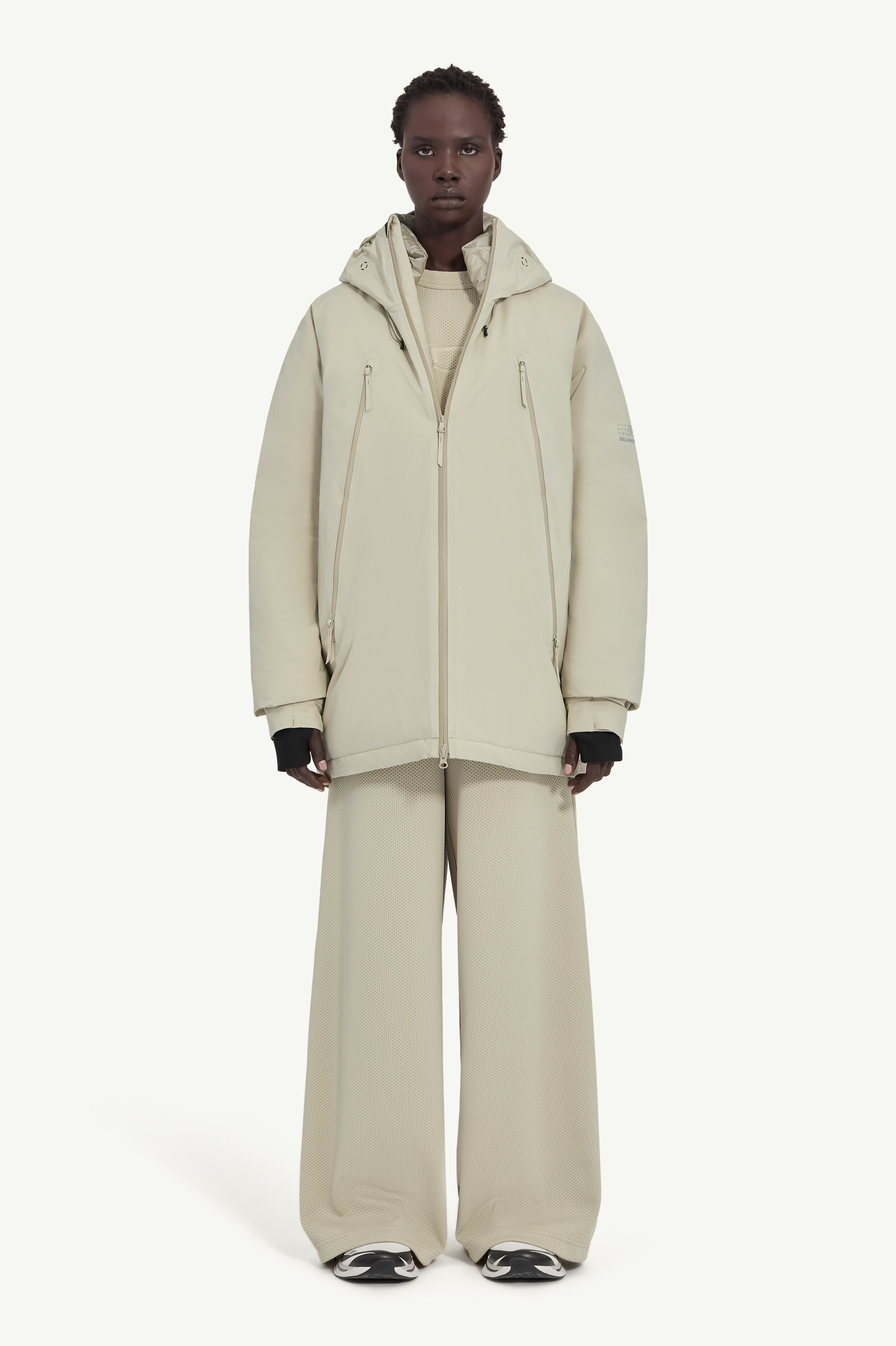 メラン Gray MM6 x Salomon hooded jacket | MM6 Official