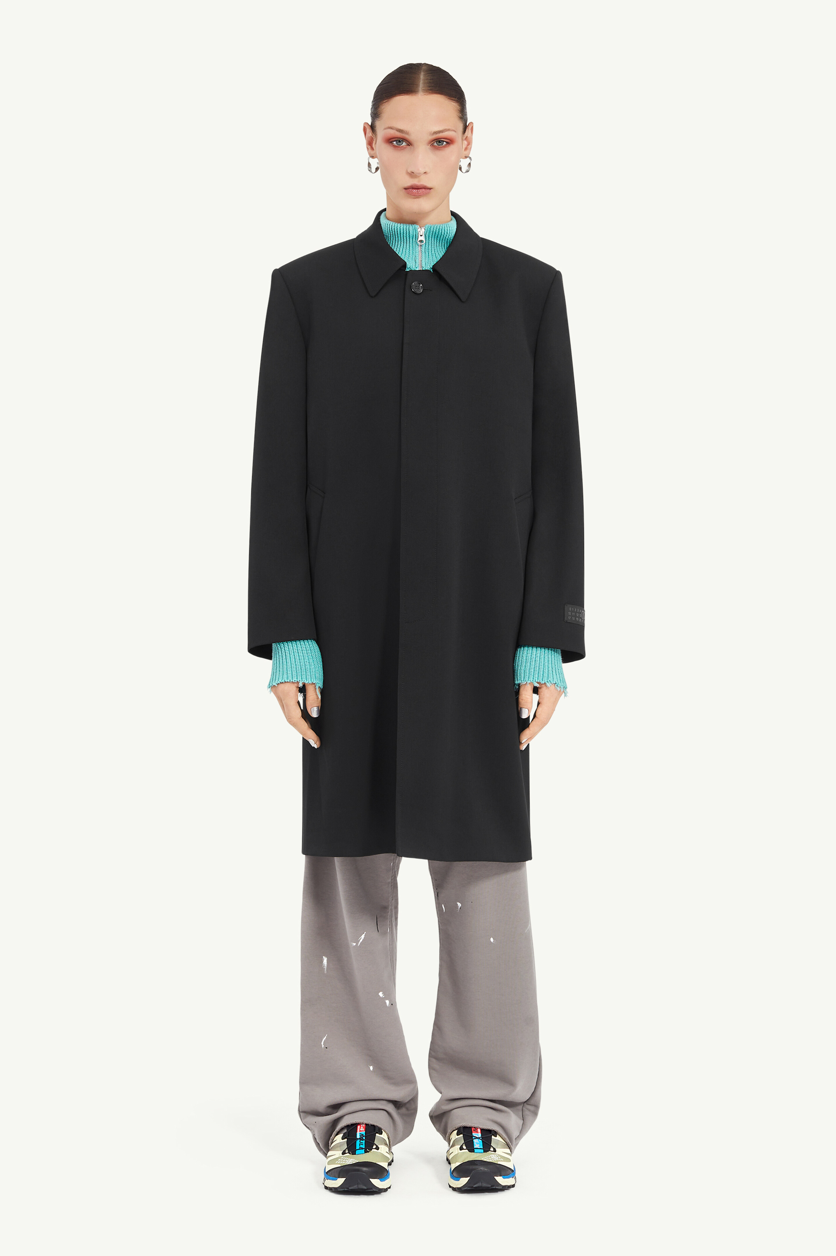 Wool Gabardine Coat