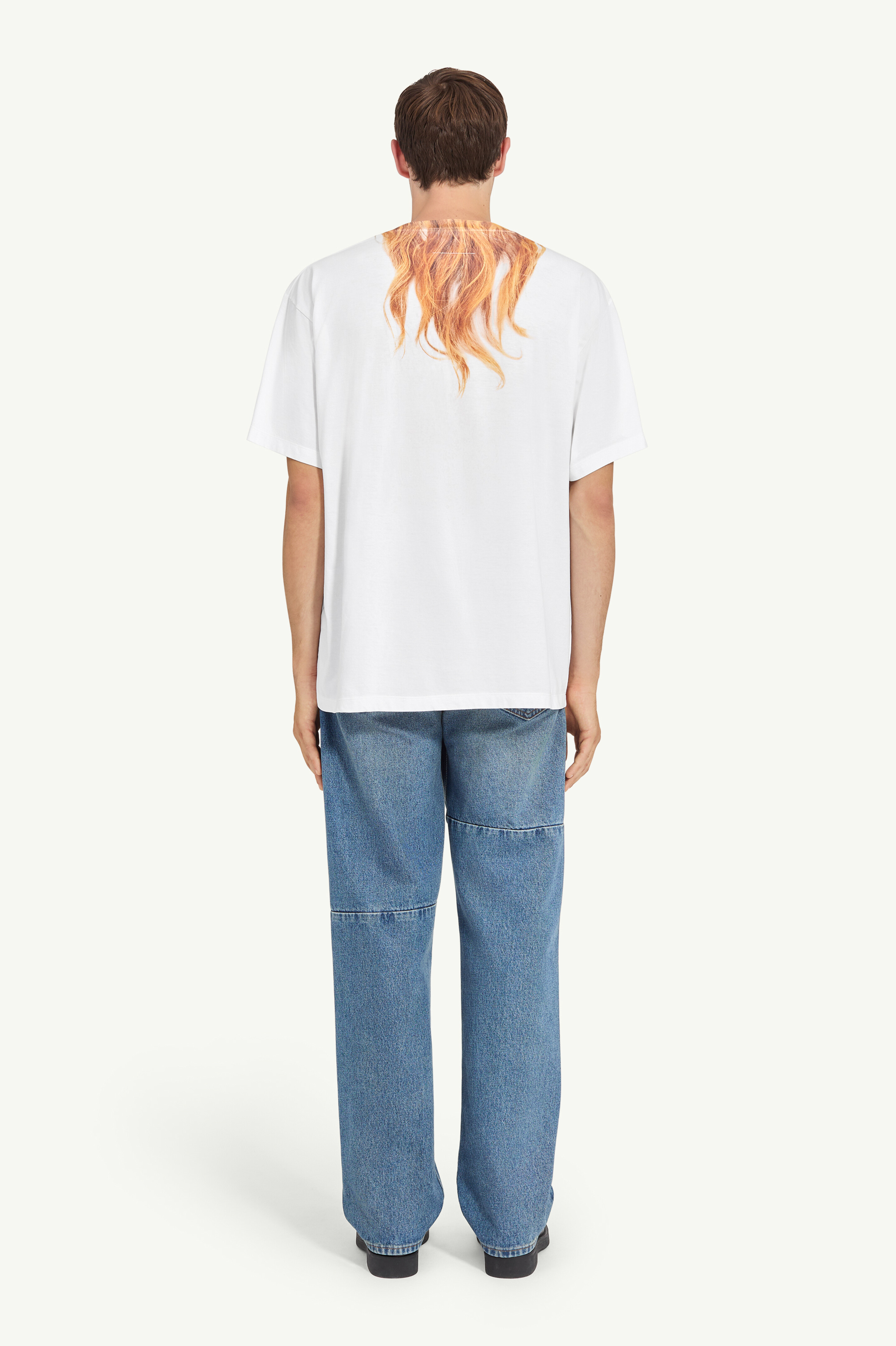 mm6maisonmargiela.5分丈Tシャツ Hair 97 プリントTシャツ