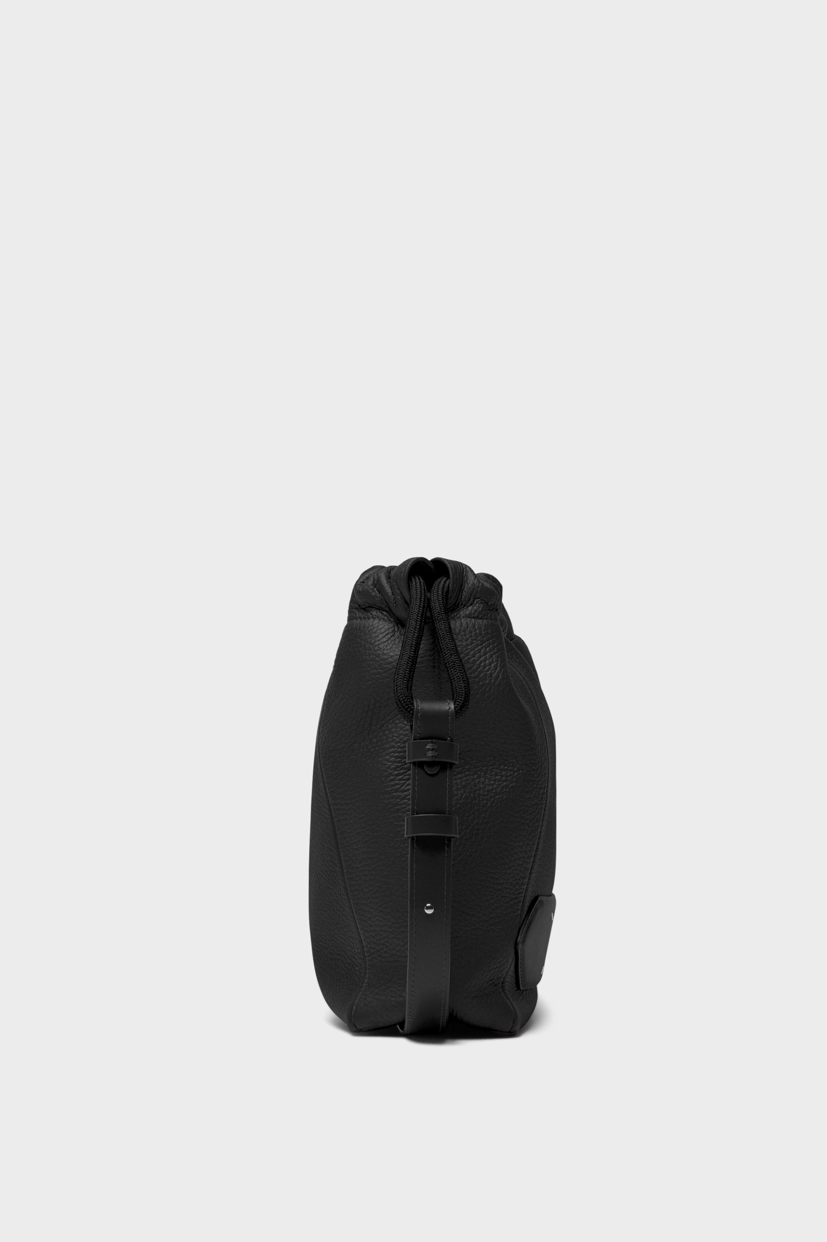 Black Soft Leather Drawstring 5AC Bag | Maison Margiela
