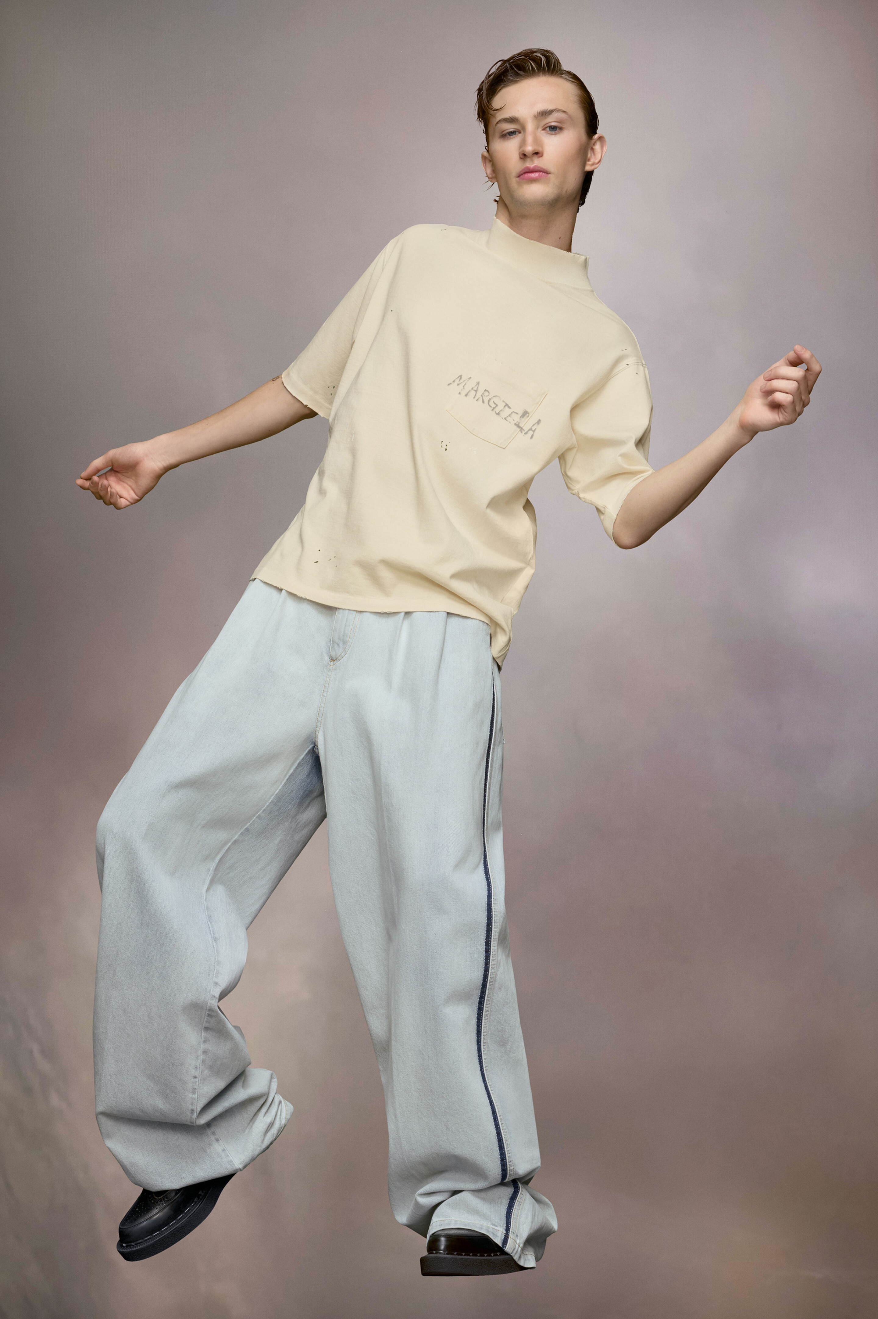 White Cotton Turtleneck T-Shirt | Maison Margiela