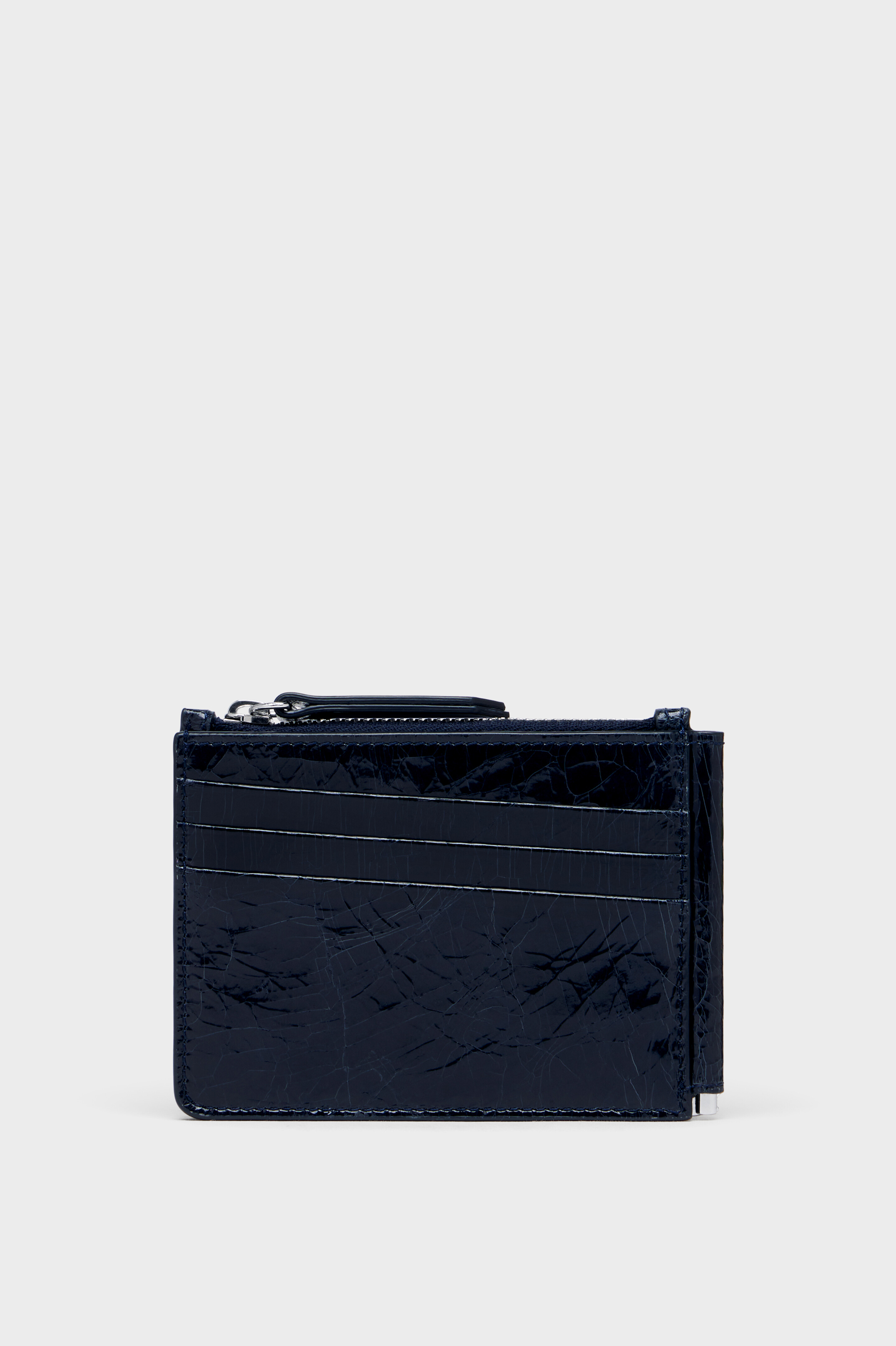 Navy Blue Four Stitches Pincer Wallet | Maison Margiela Official