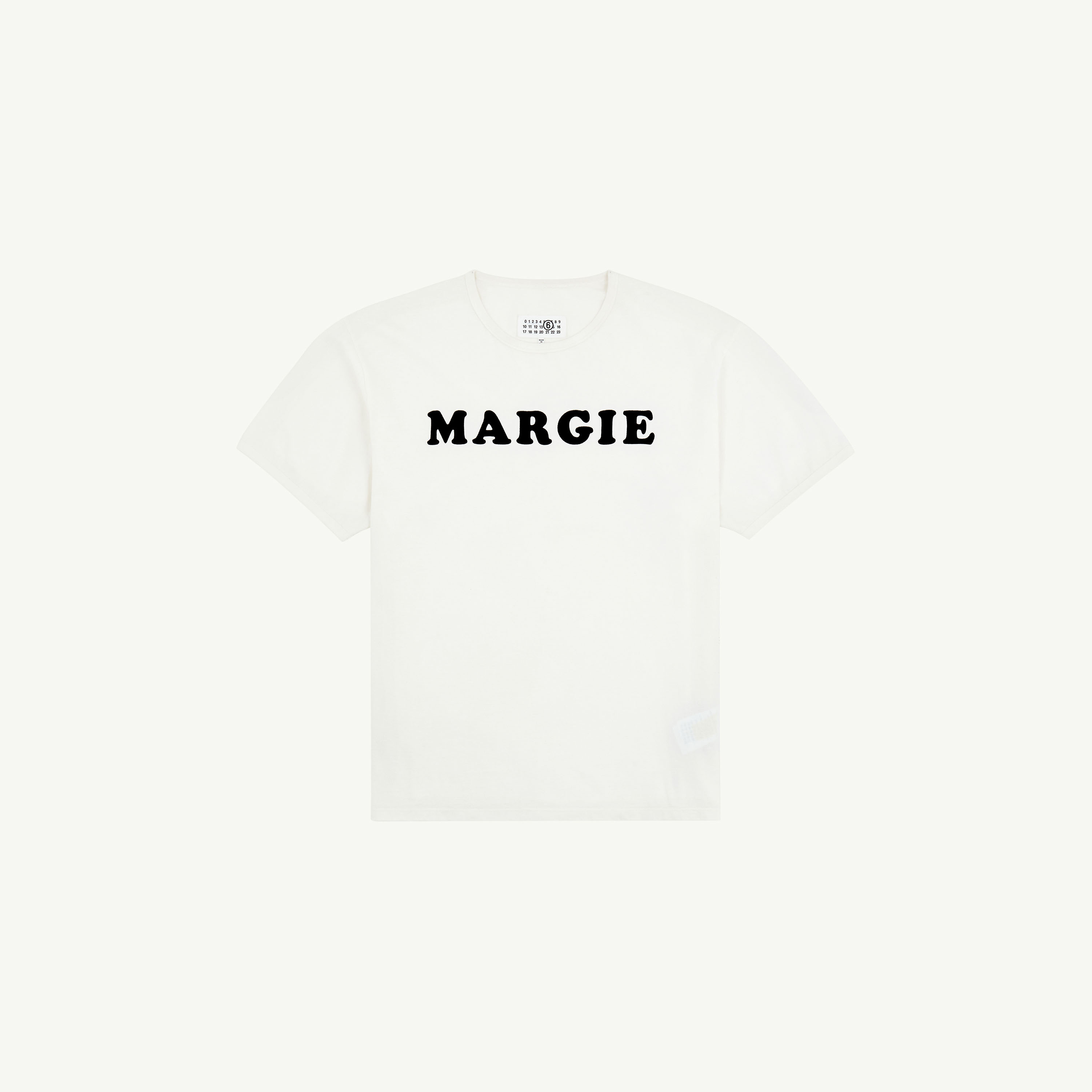 White Vintage Jersey T-Shirt | MM6 Official