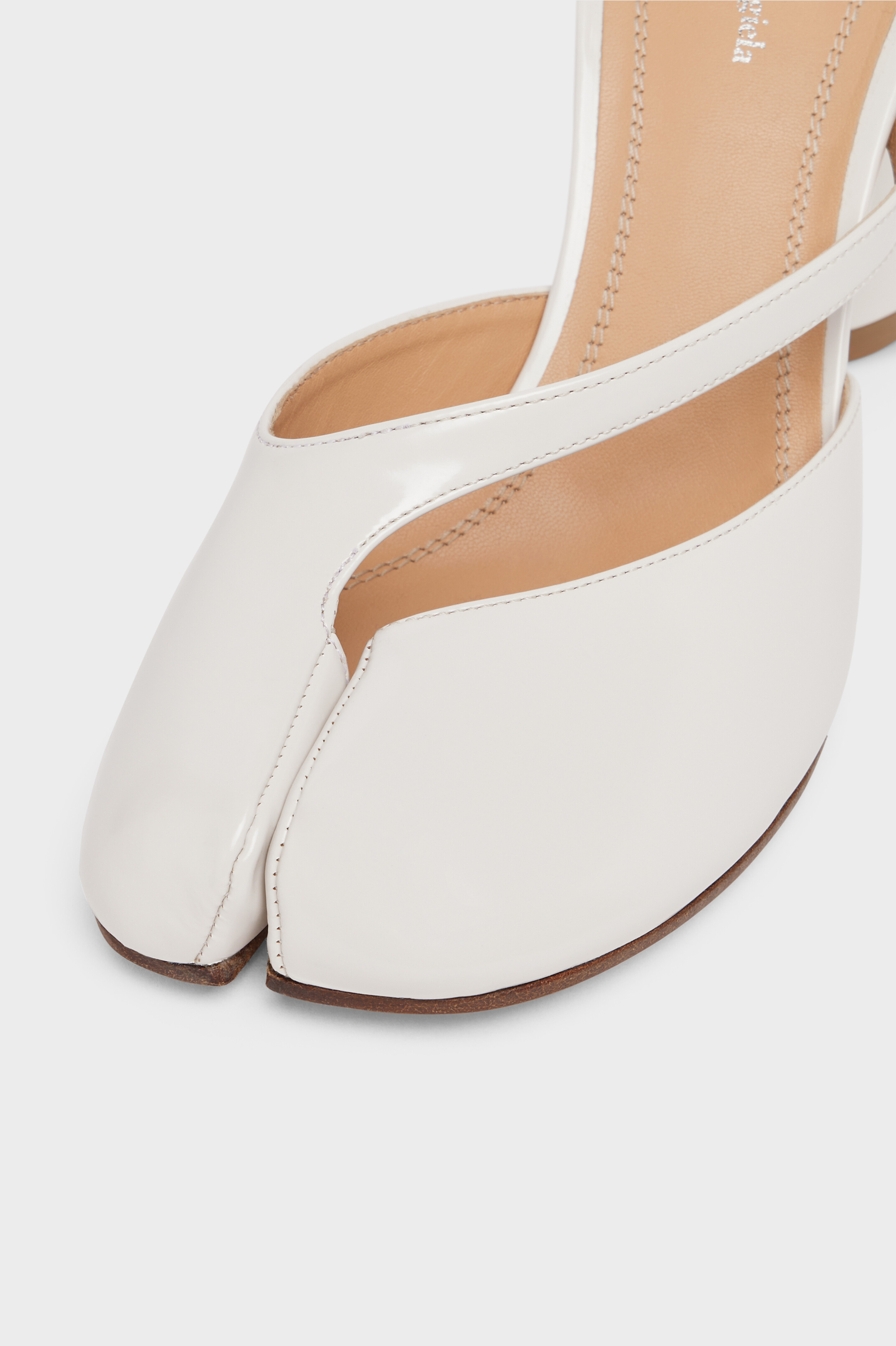 靴 Maison Margiela Heel Sandal Women's Black Leather Tabi Pump Sandals | Maison Margiela