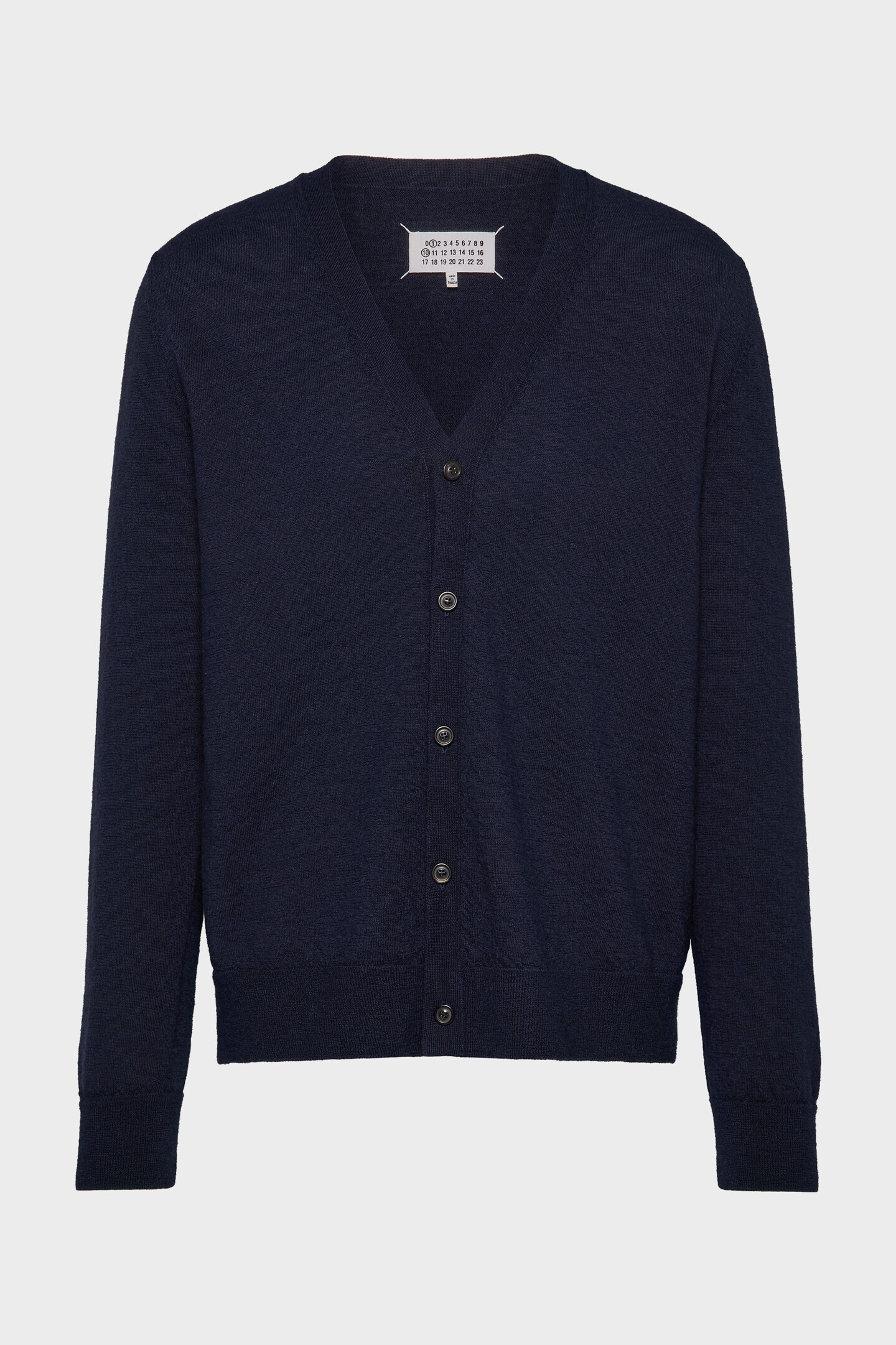 エルボーパッチウールカーディガン