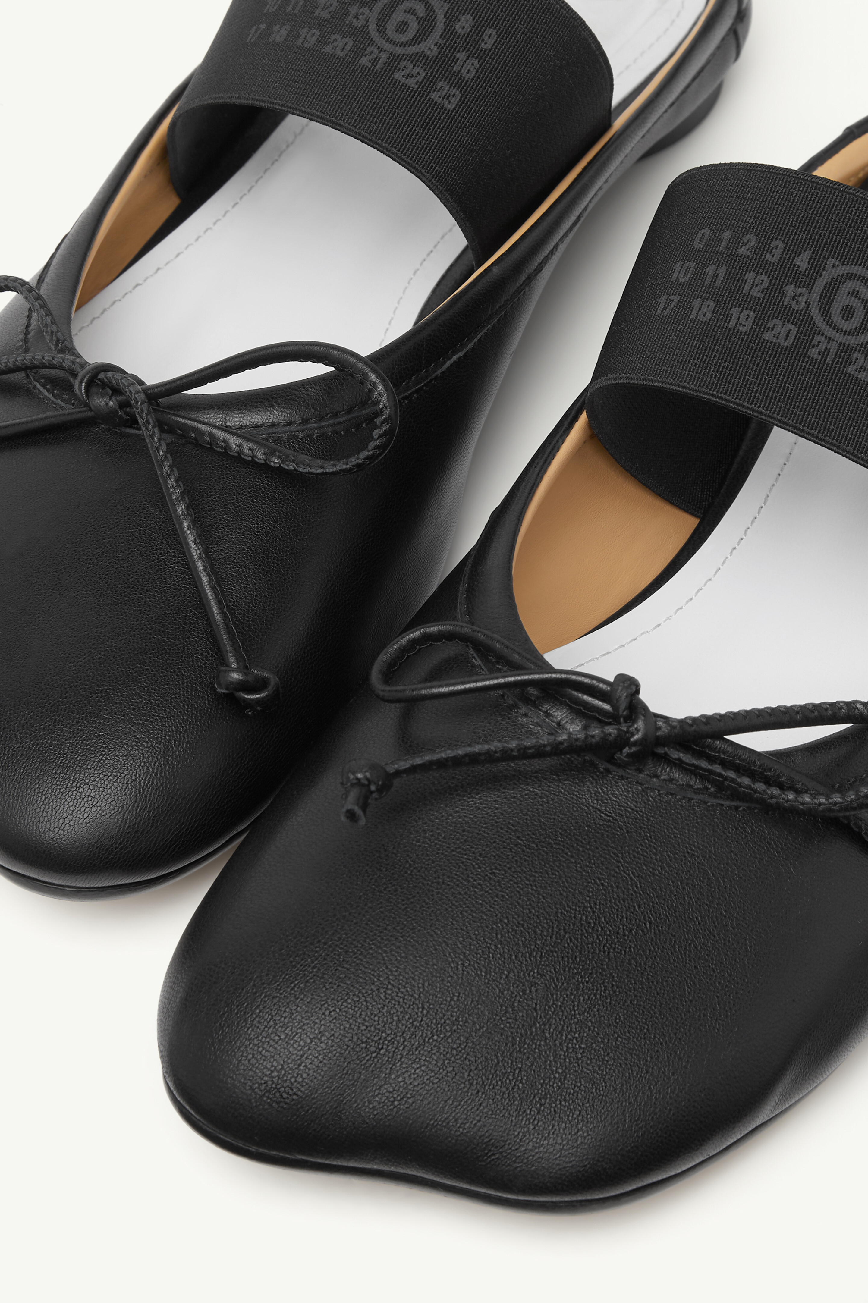 Black Nappa Leather Slip-On Ballerinas | Maison Margiela