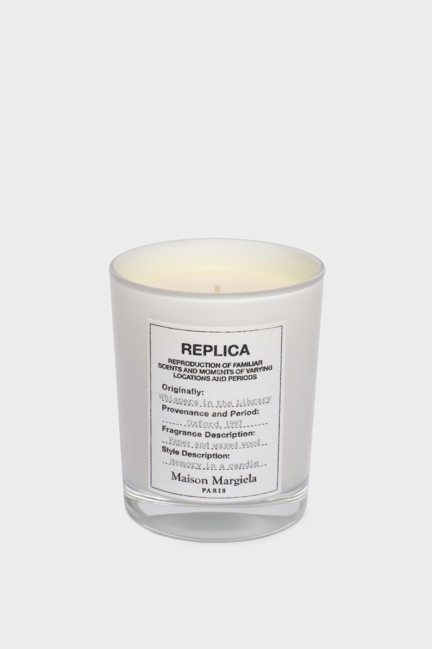 Maison Margiela REPLICA ライブラリー レプリカウィスパーインザライブラリーキャンドル | Maison Margiela