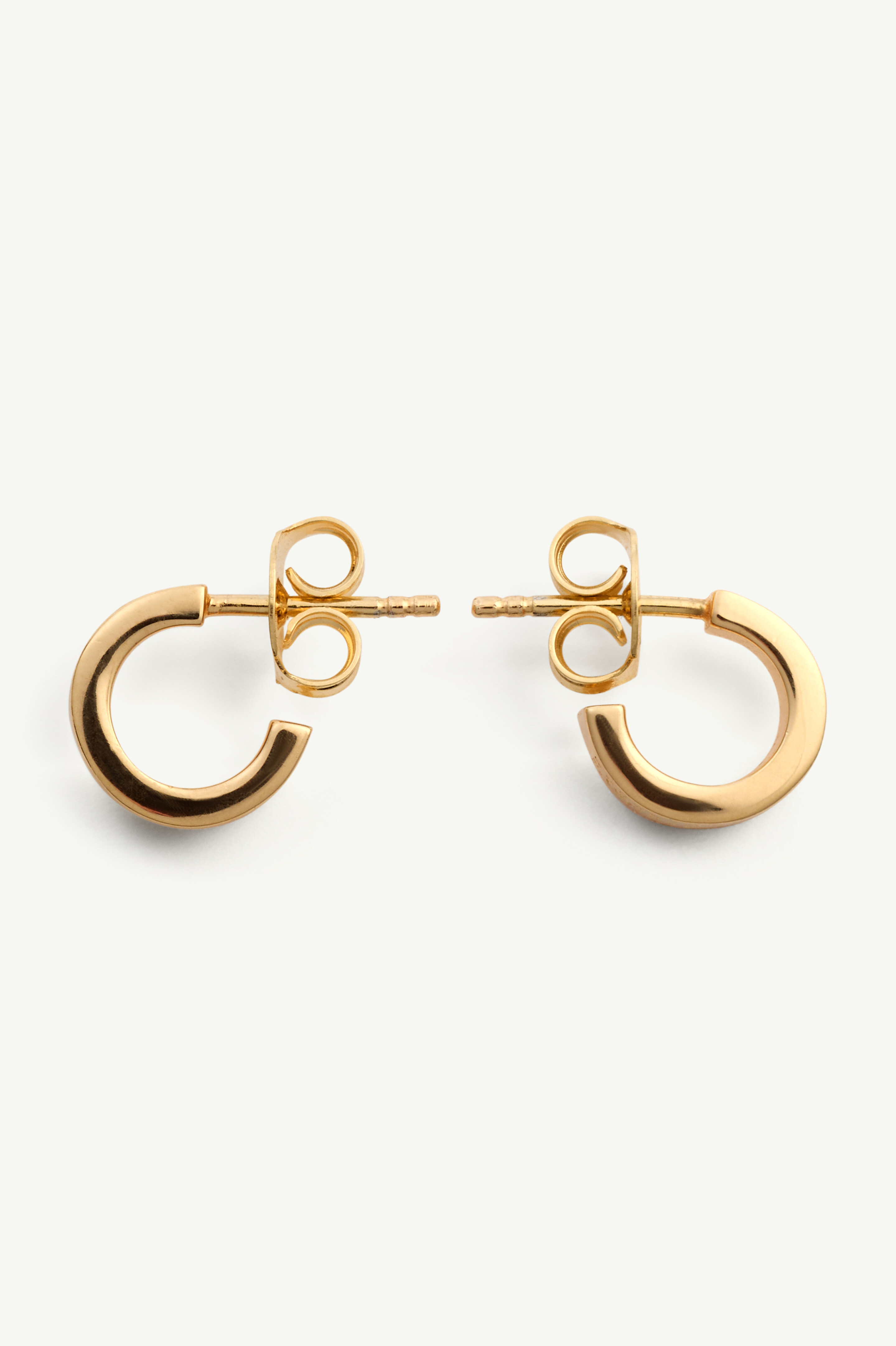 Minimal logo 4mm earrings