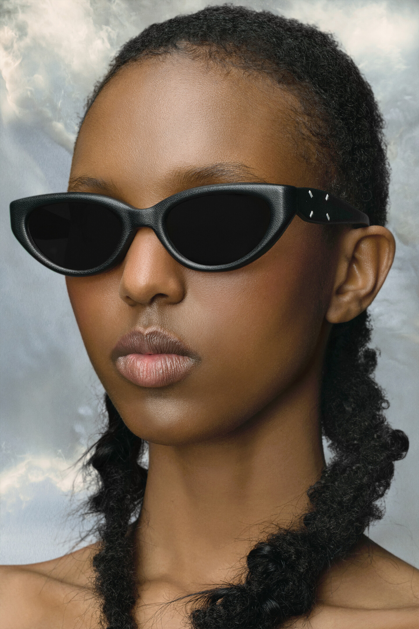 Black MM X Gentle Monster MM108 LEATHER | Maison Margiela Official