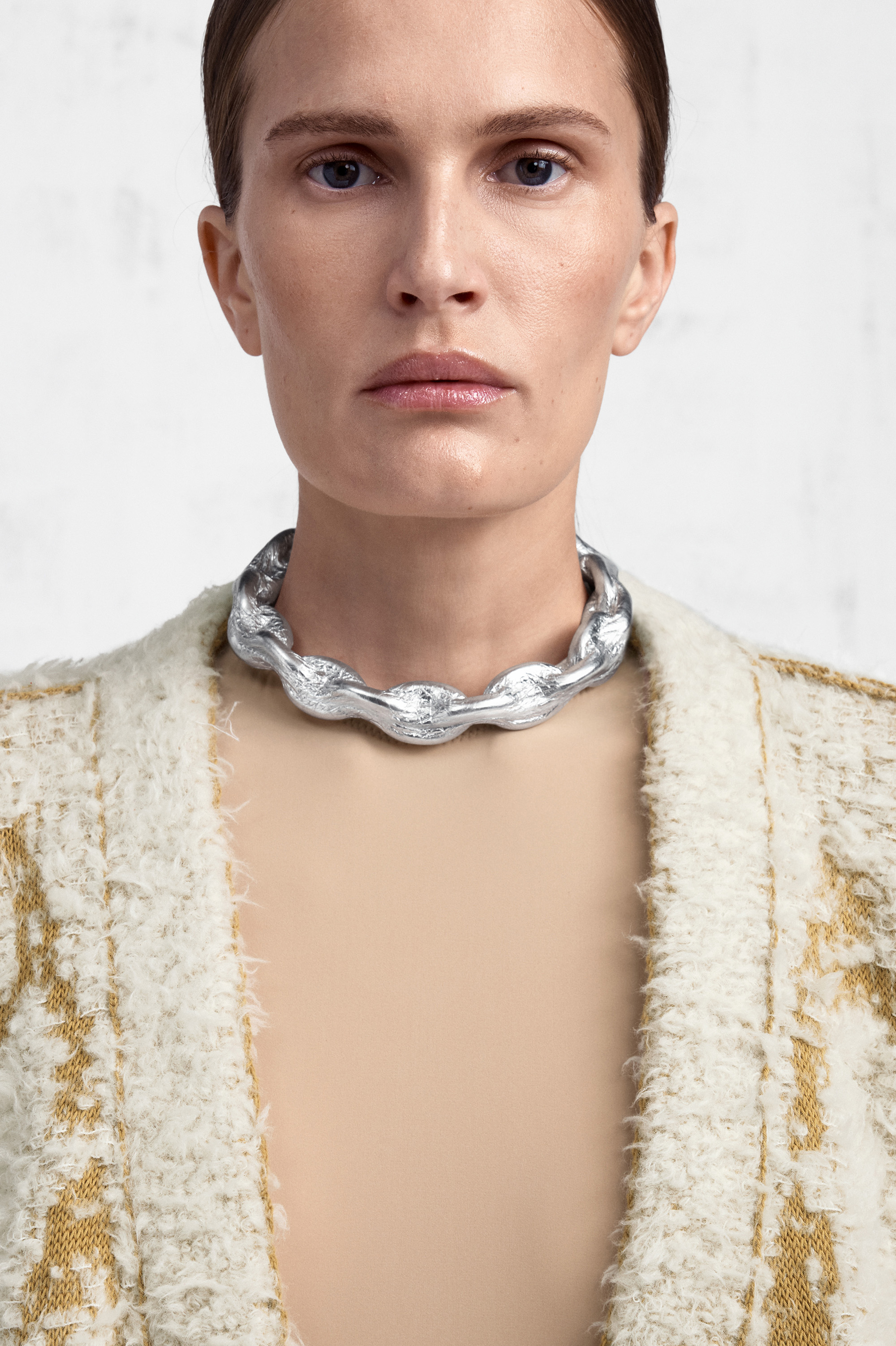 Silver Link Big Chain Choker | Maison Margiela Official