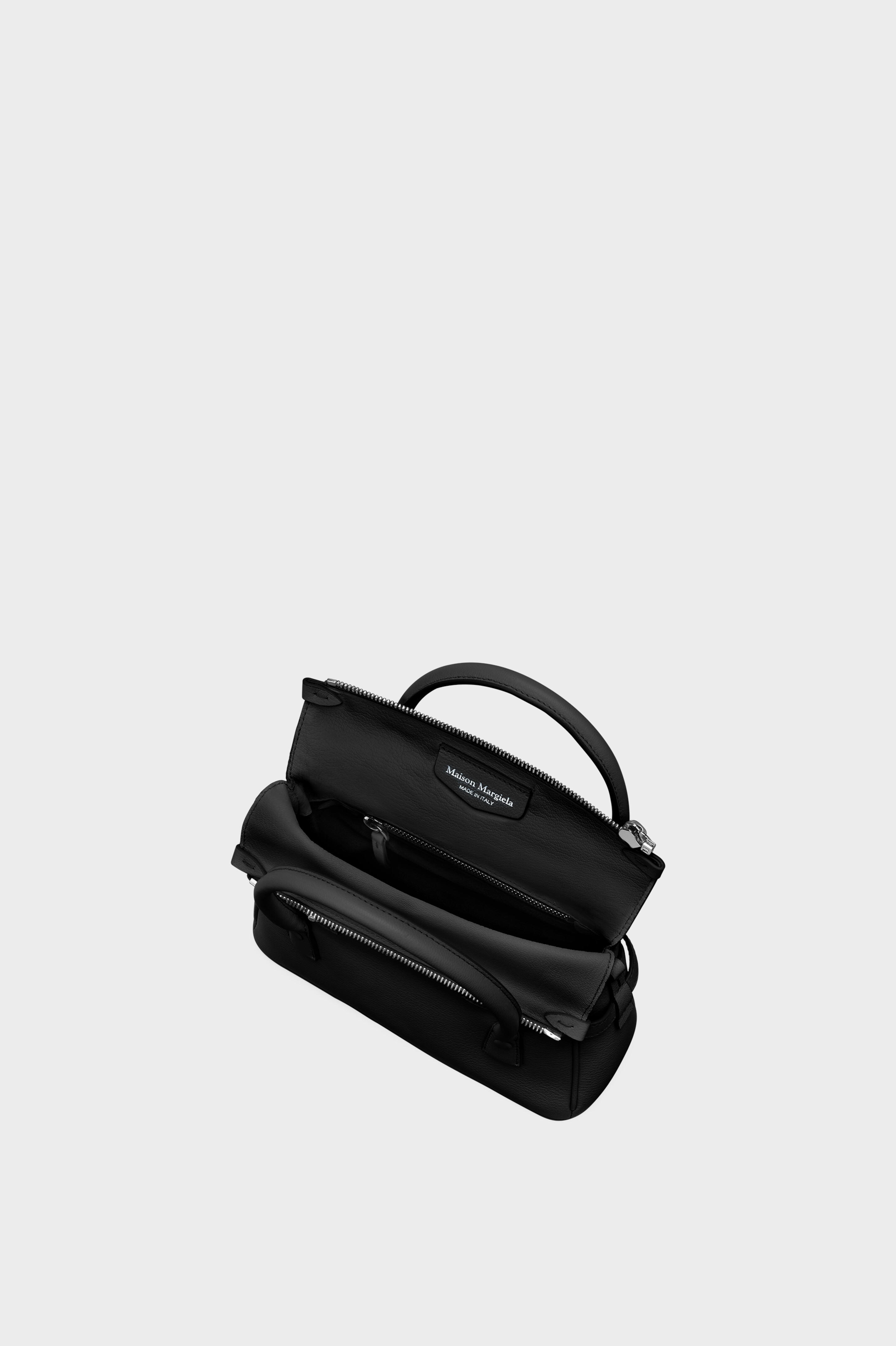 Black Leather 5AC East West Small Handbag | Maison Margiela