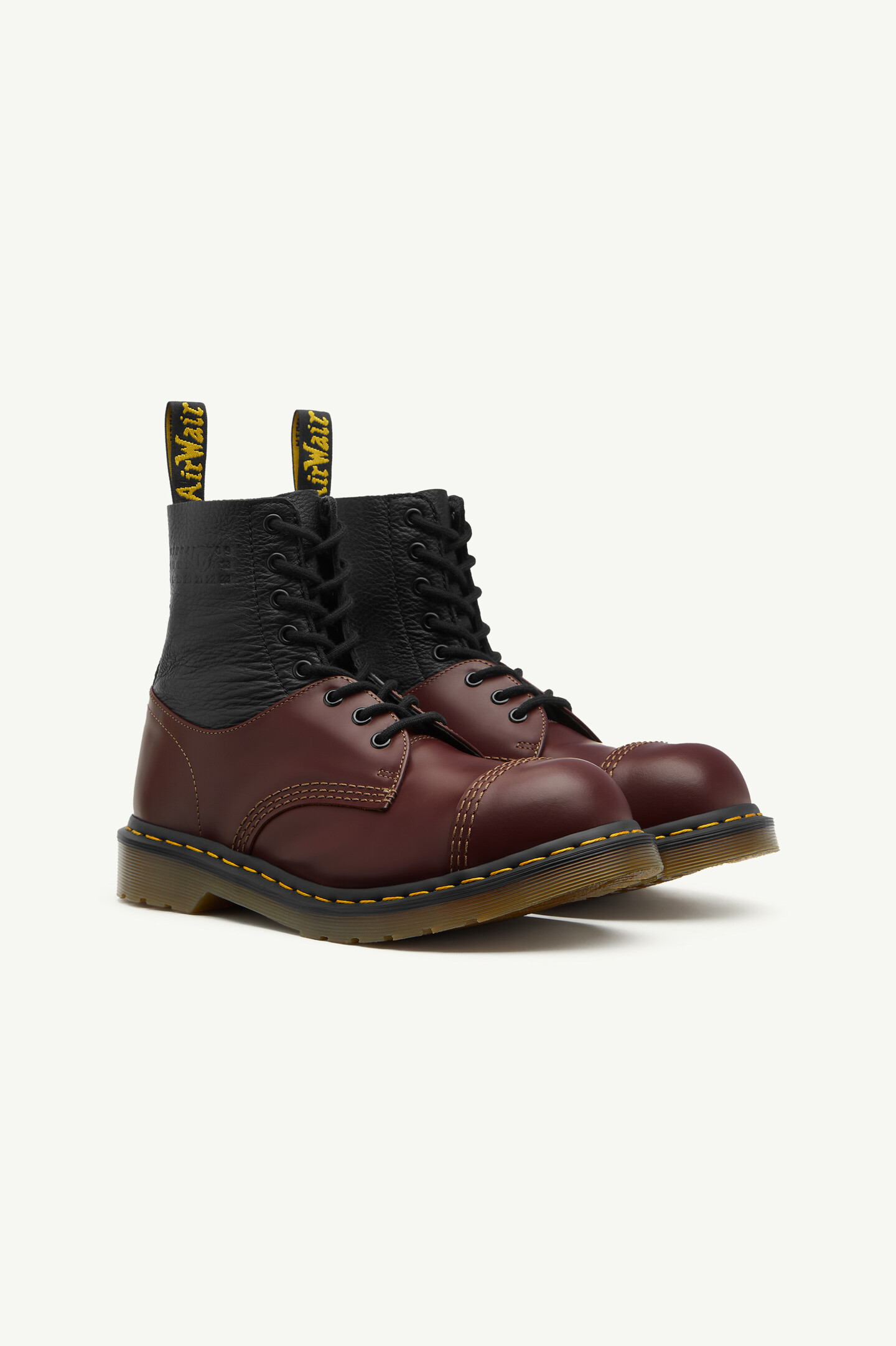 Black & Red Women's Combat Boot - MM6 x Dr. Martens | Maison Margiela