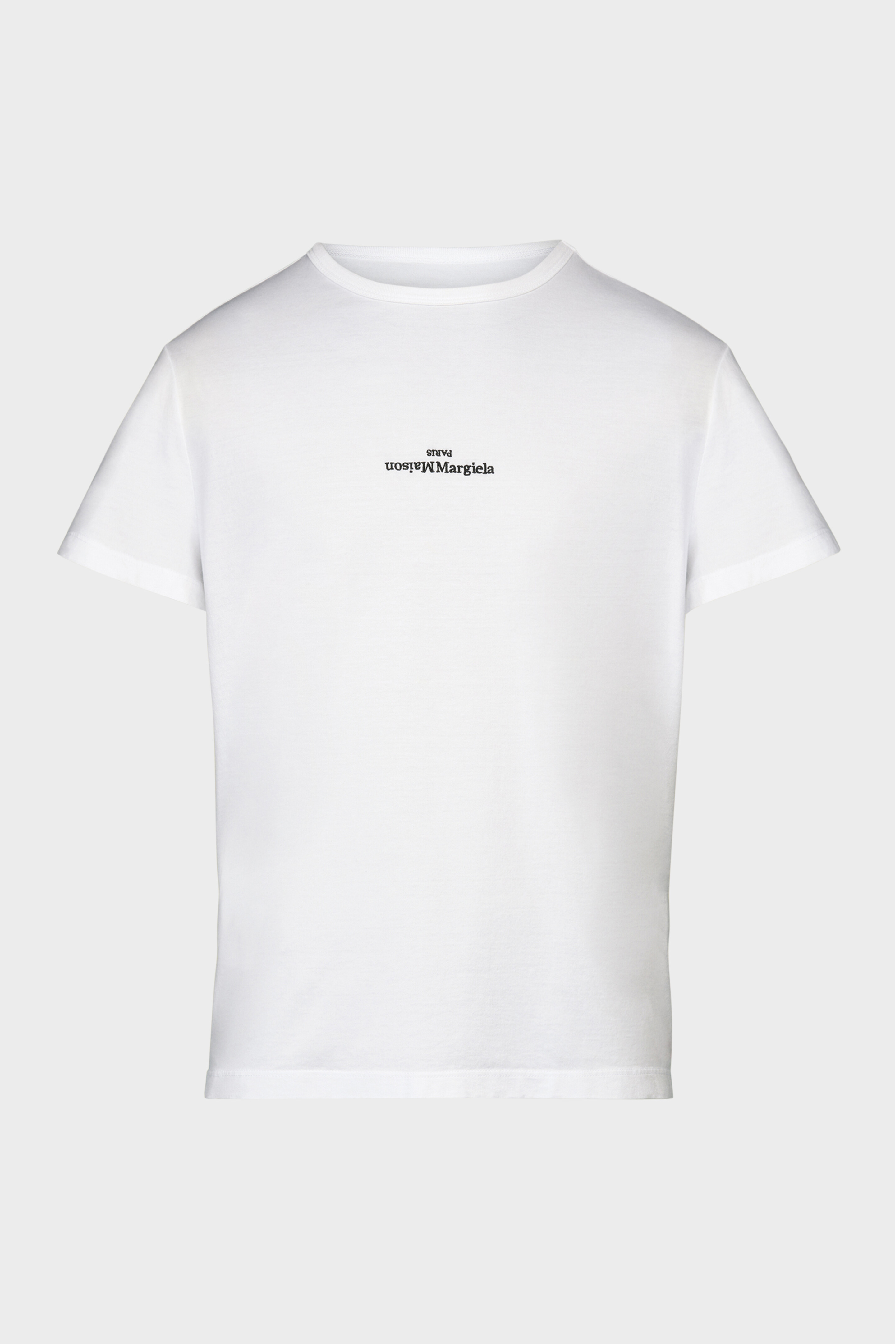 White Distorted Logo T-Shirt Regular Fit | Maison Margiela