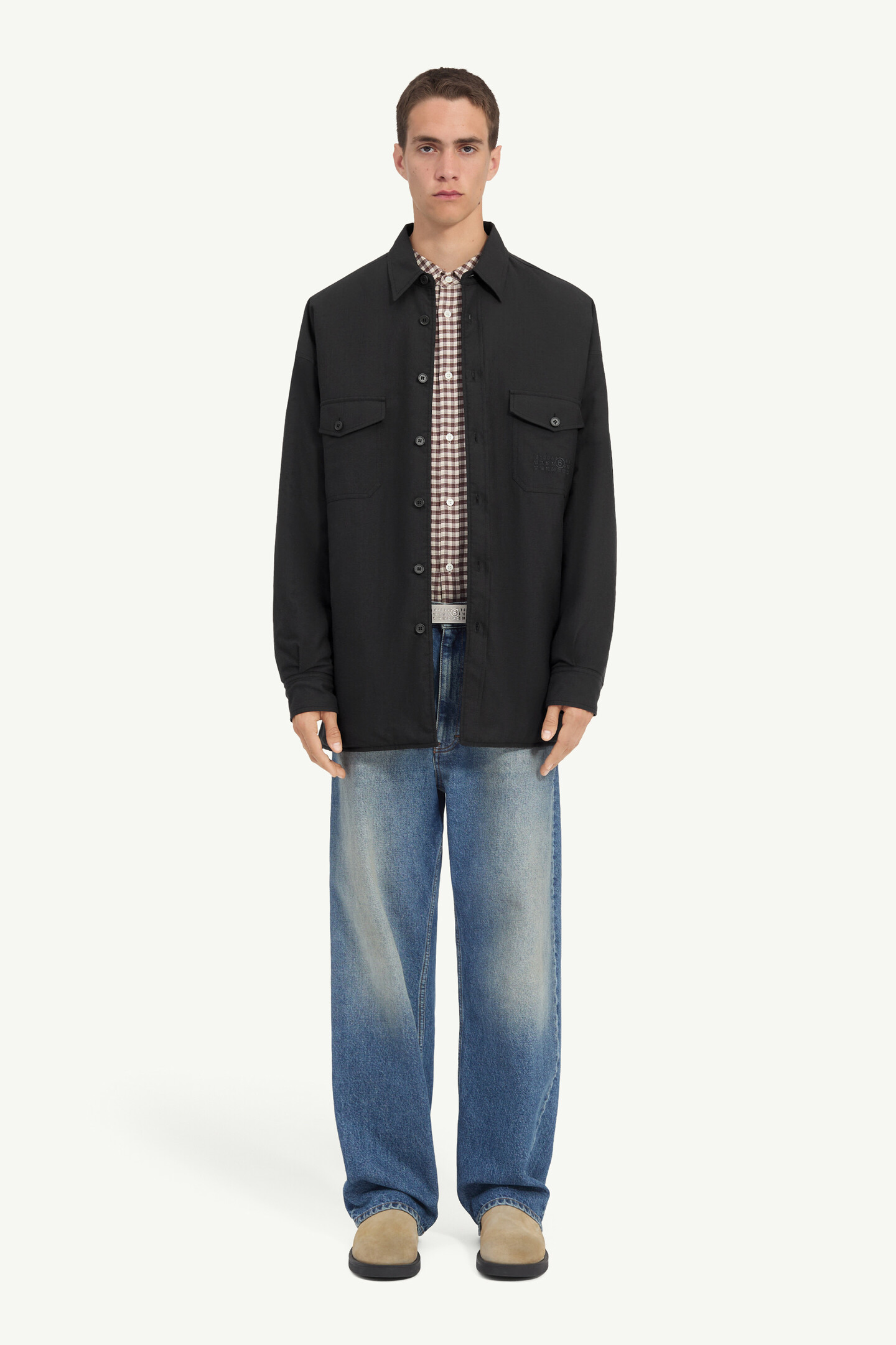 Reversible Wool blend shirt | MM6 Official