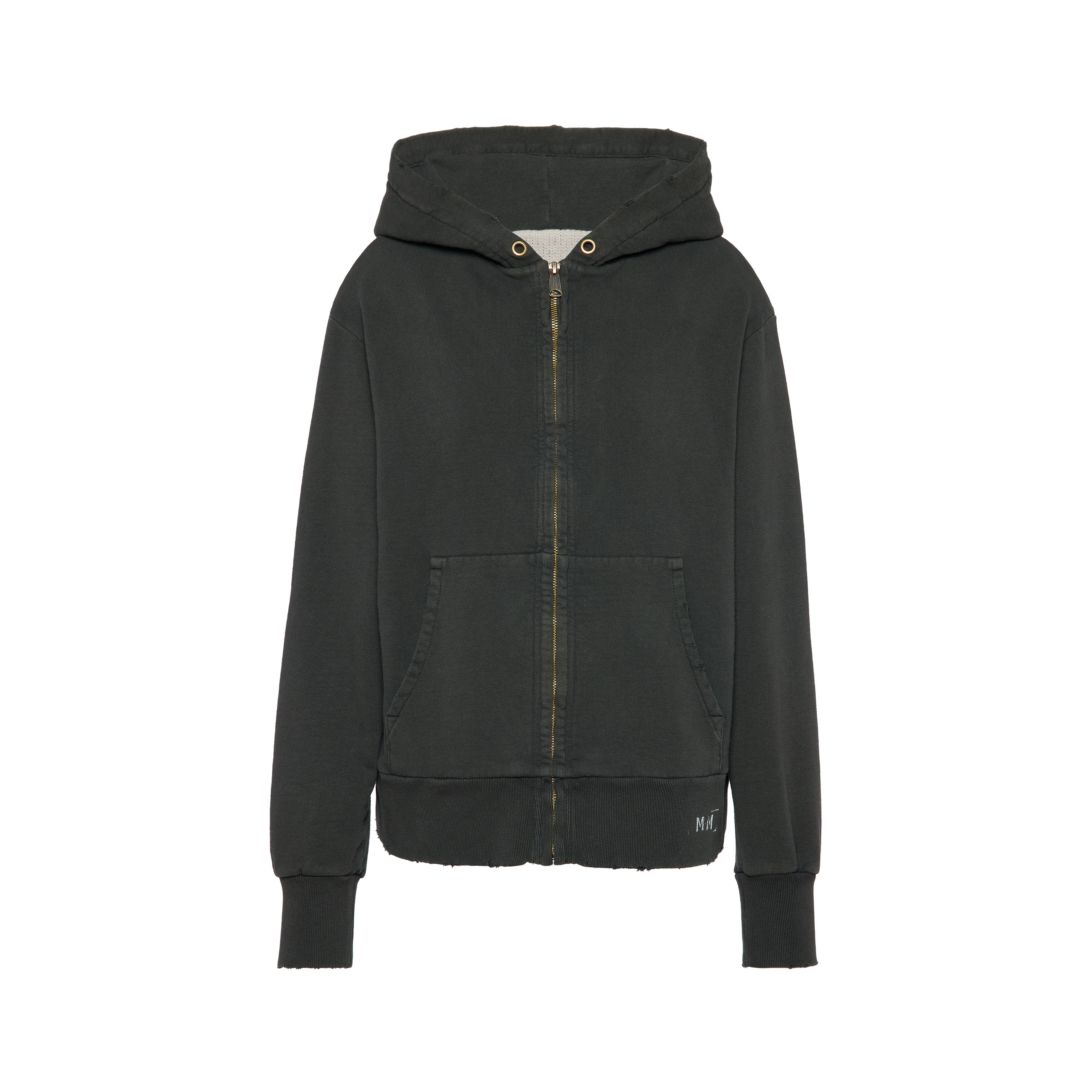 Women's Black Cotton Hooded Sweatshirt | Maison Margiela