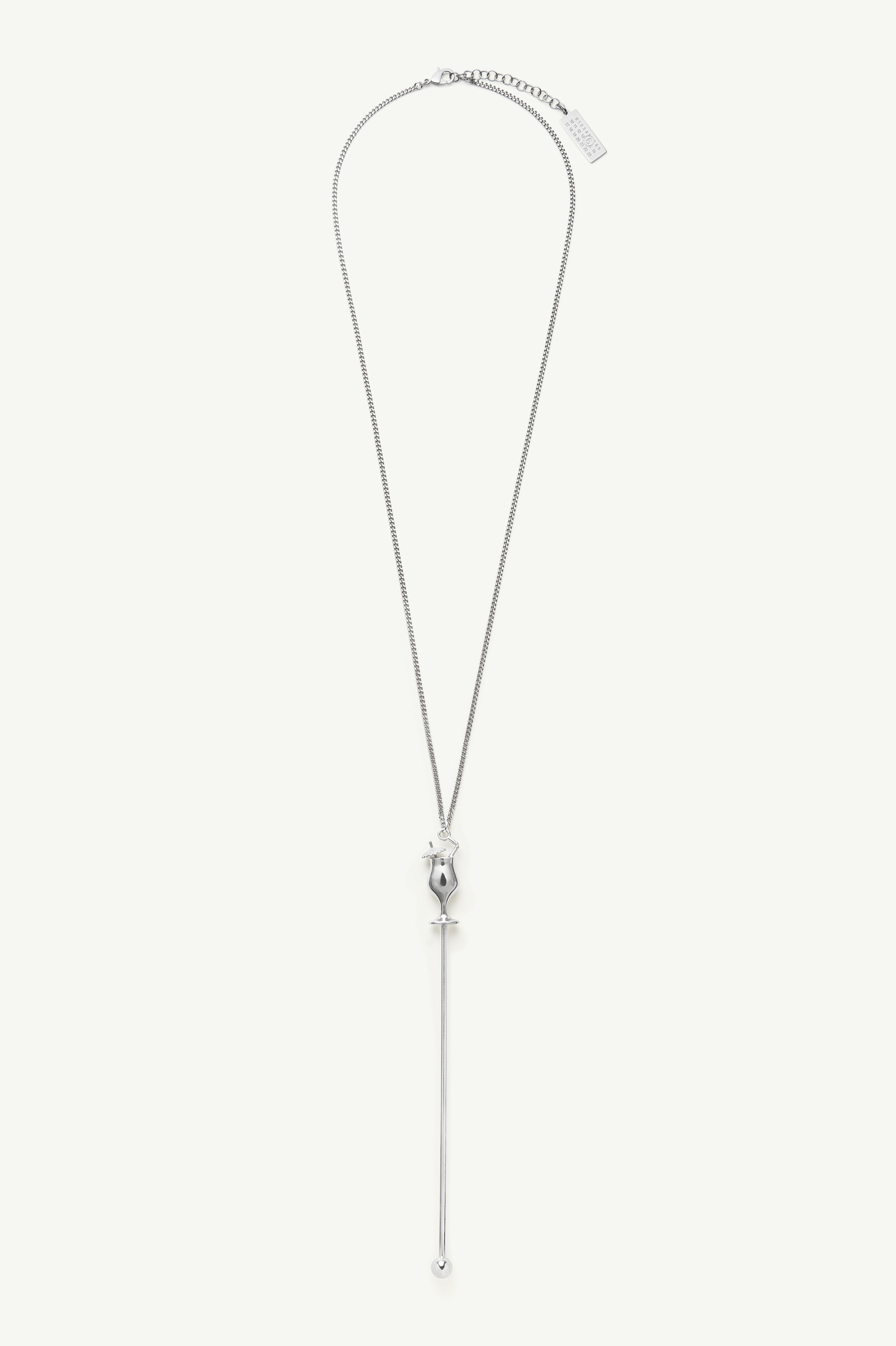 Cocktail Stick Pendant Necklace