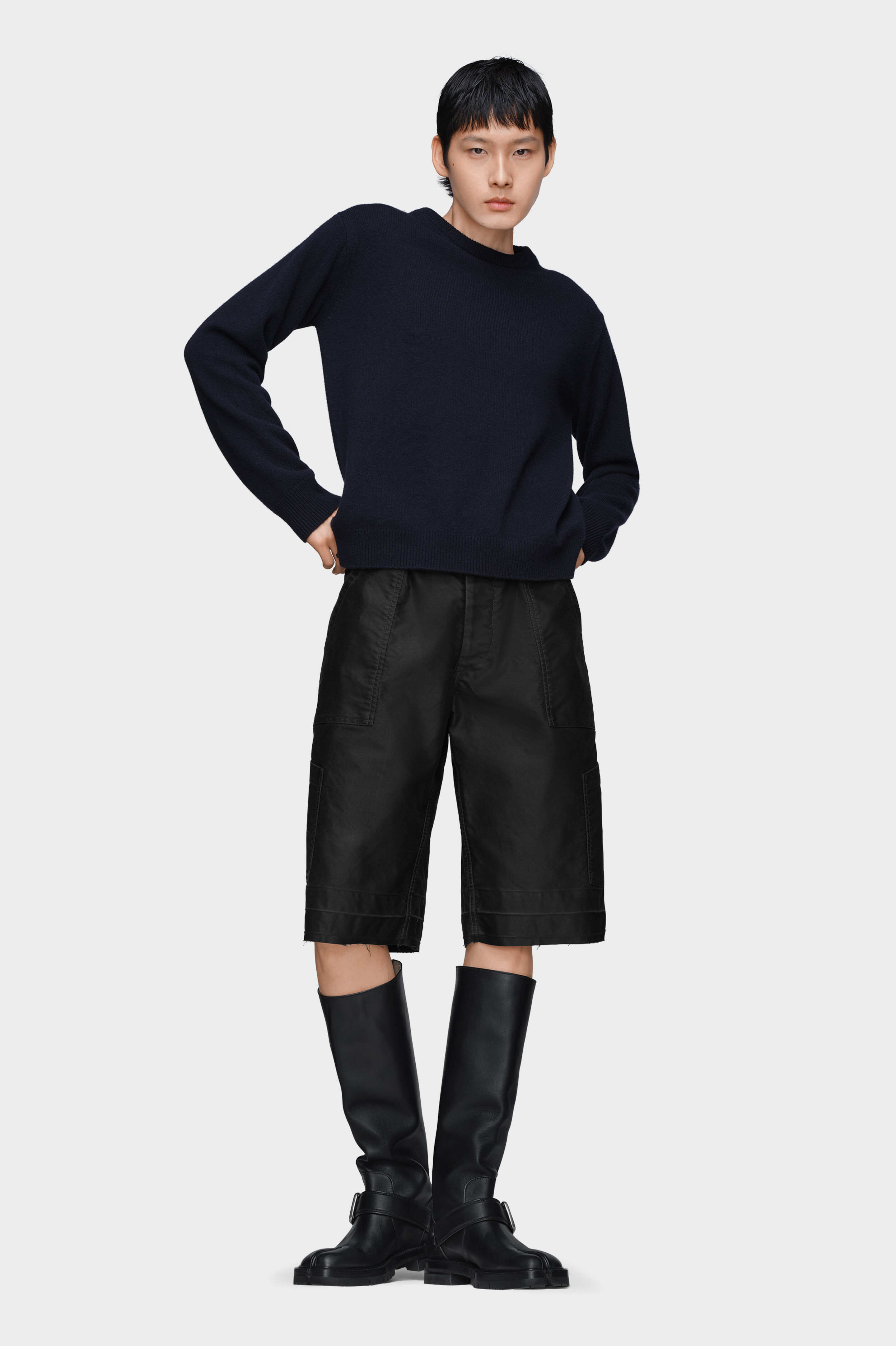 Men's Black Cotton Utility Shorts | Maison Margiela