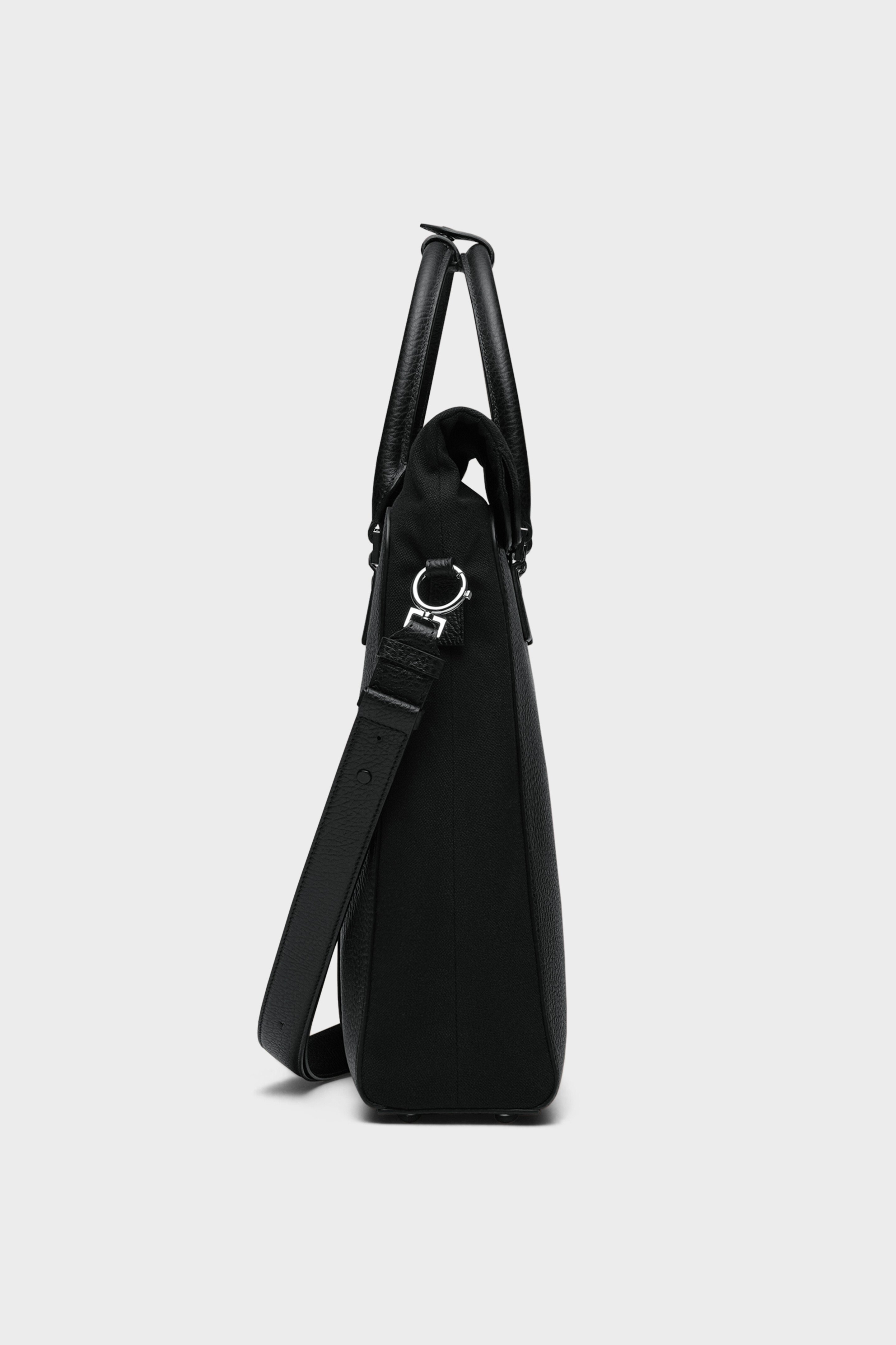 Black Leather 5AC Backpack with Handles | Maison Margiela Black Leather 5AC Backpack with Handles | Maison Margiela